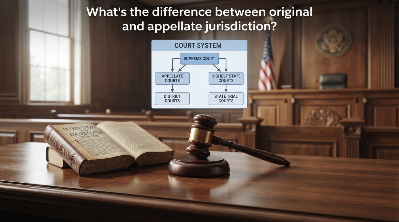 What's the difference between original and appellate jurisdiction?