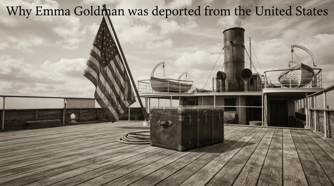 Why Emma Goldman was deported from the United States