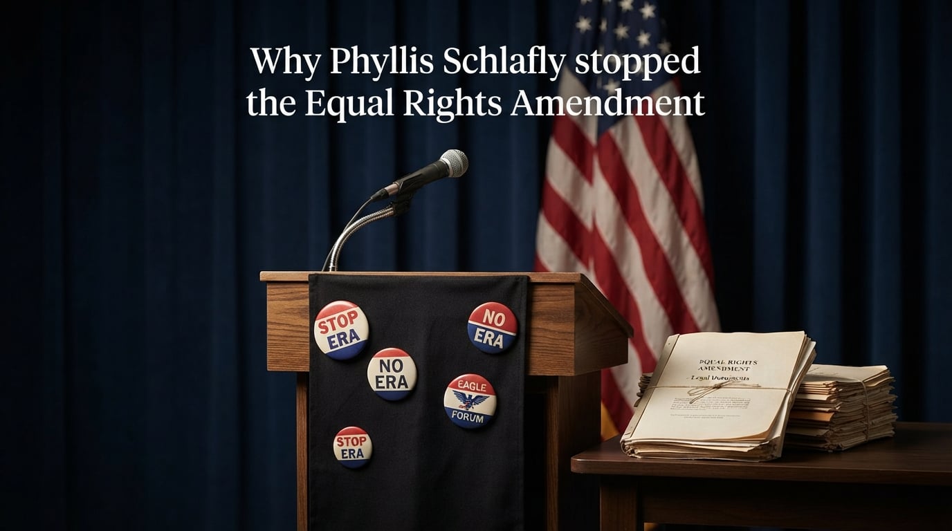 Why Phyllis Schlafly stopped the Equal Rights Amendment