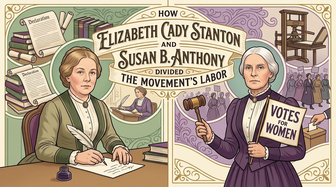How Elizabeth Cady Stanton and Susan B. Anthony divided the movement's labor