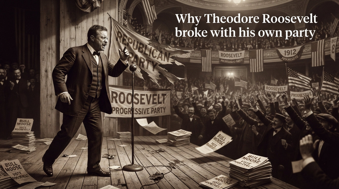 Why Theodore Roosevelt broke with his own party