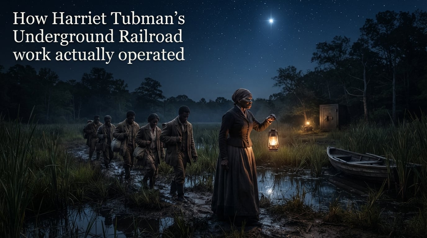 How Harriet Tubman's Underground Railroad work actually operated