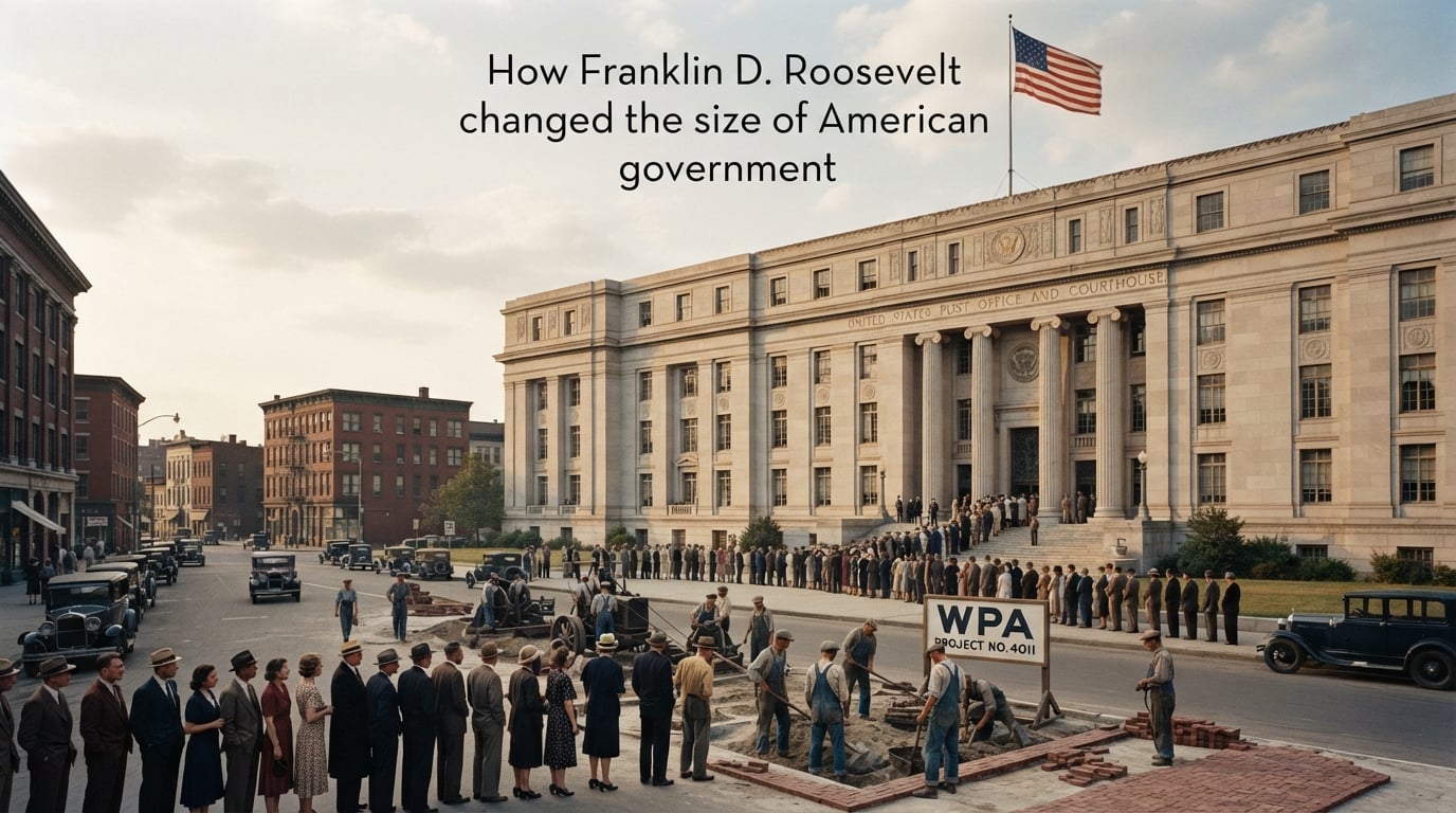 How Franklin D. Roosevelt changed the size of American government