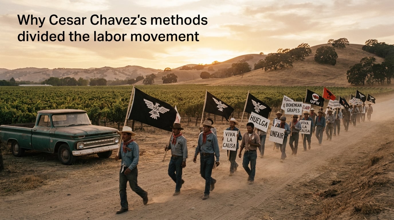 Why Cesar Chavez's methods divided the labor movement
