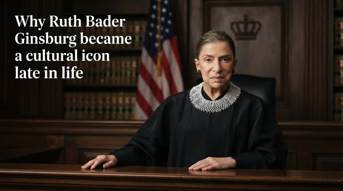 Why Ruth Bader Ginsburg became a cultural icon late in life