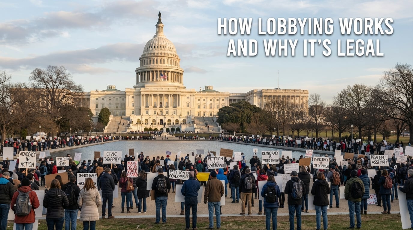 How lobbying works and why it's legal