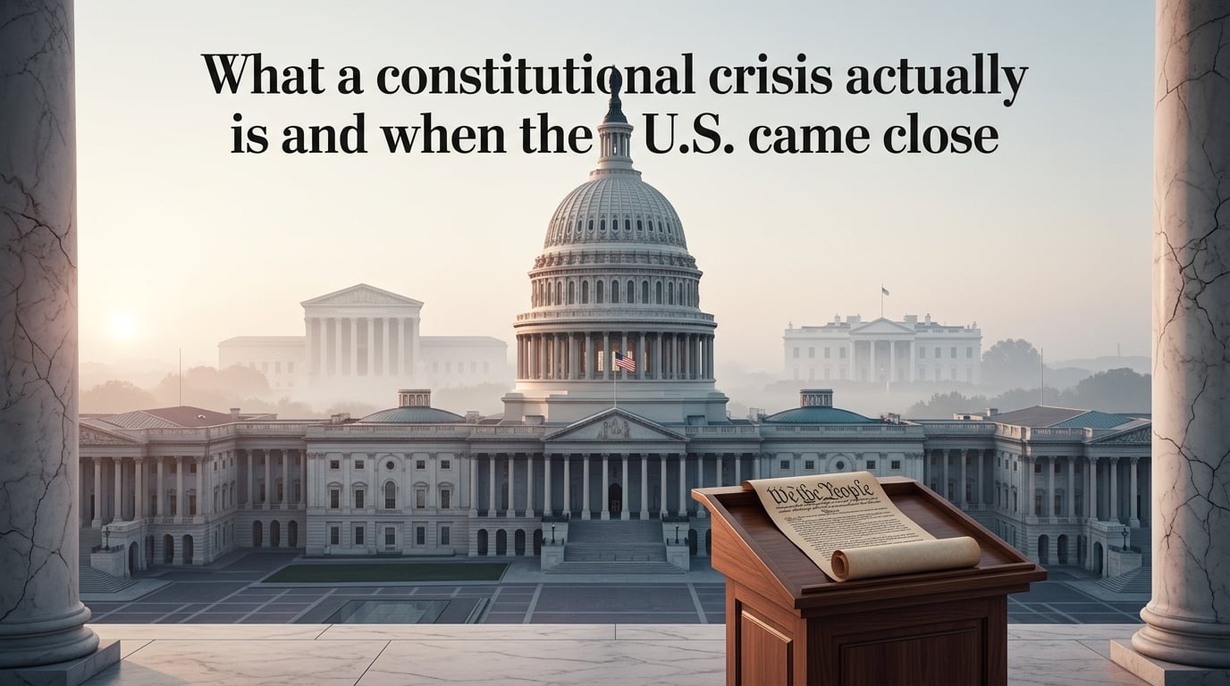 What a constitutional crisis actually is and when the U.S. came close