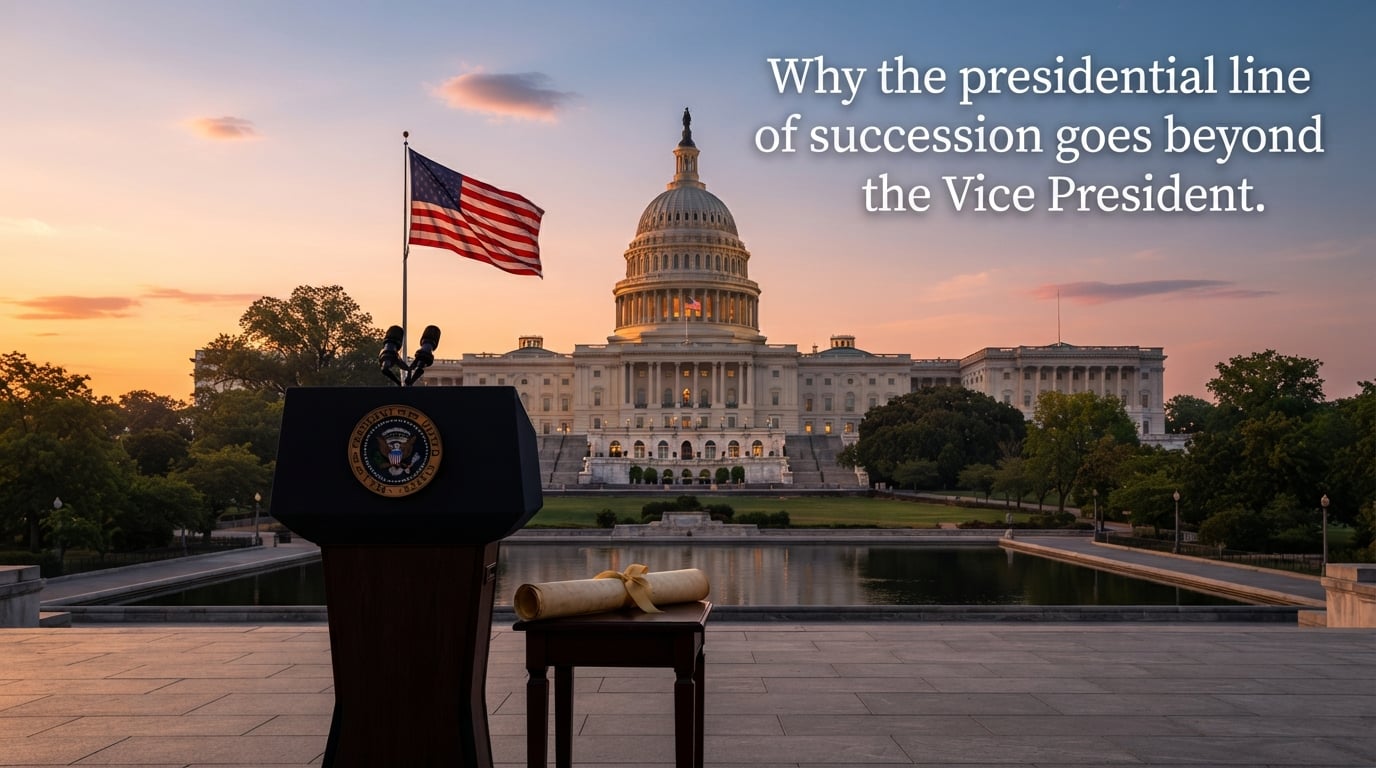 Why the presidential line of succession goes beyond the Vice President