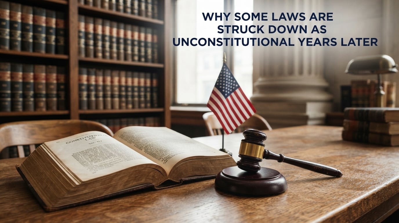 Why some laws are struck down as unconstitutional years later