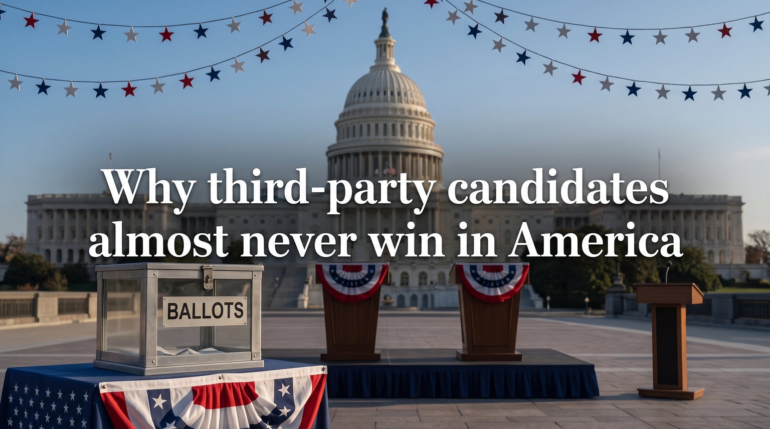 Why third-party candidates almost never win in America
