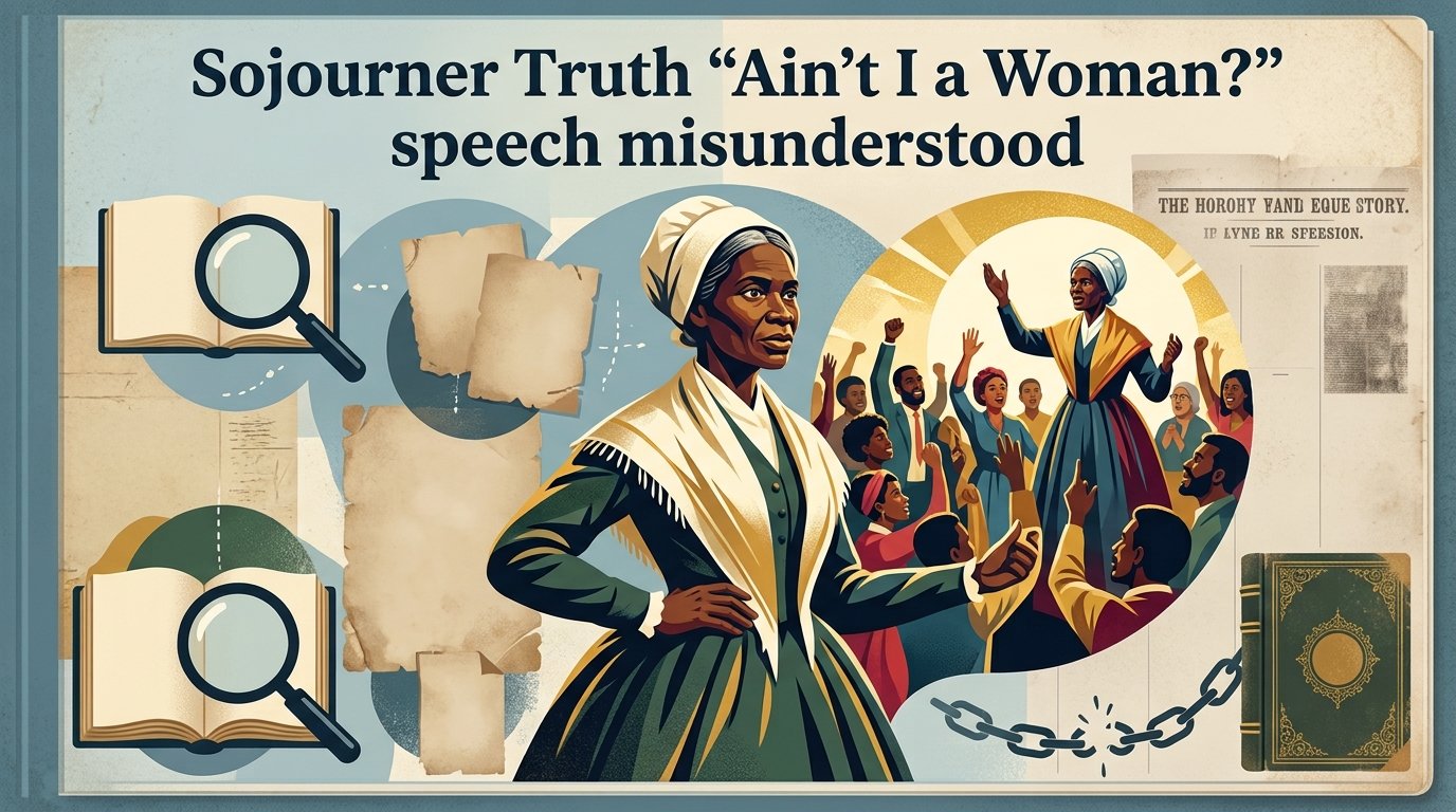 What made Sojourner Truth's "Ain't I a Woman" speech misunderstood
