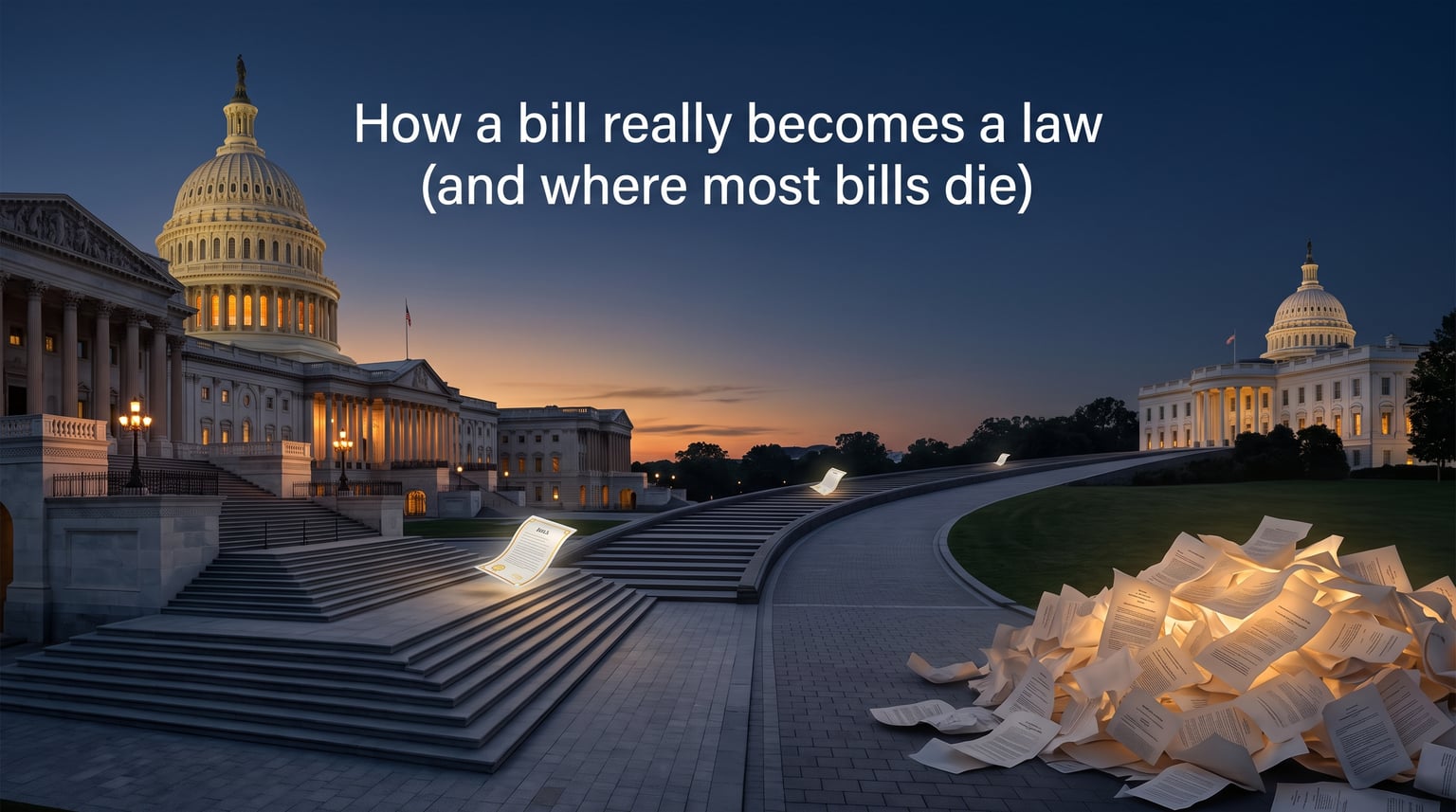 How a bill really becomes a law (and where most bills die)