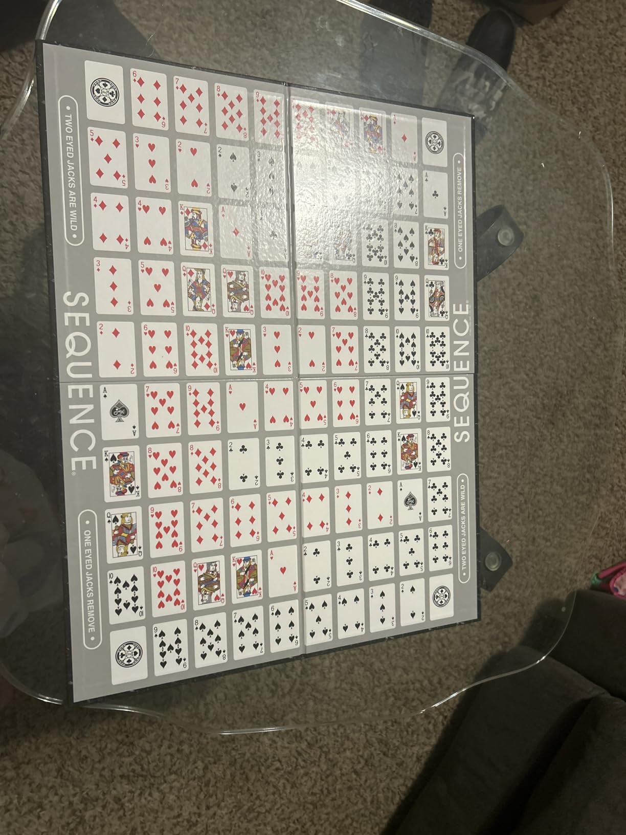 SEQUENCE- Original SEQUENCE Game with Folding Board, Cards and Chips by Jax customer photo 1