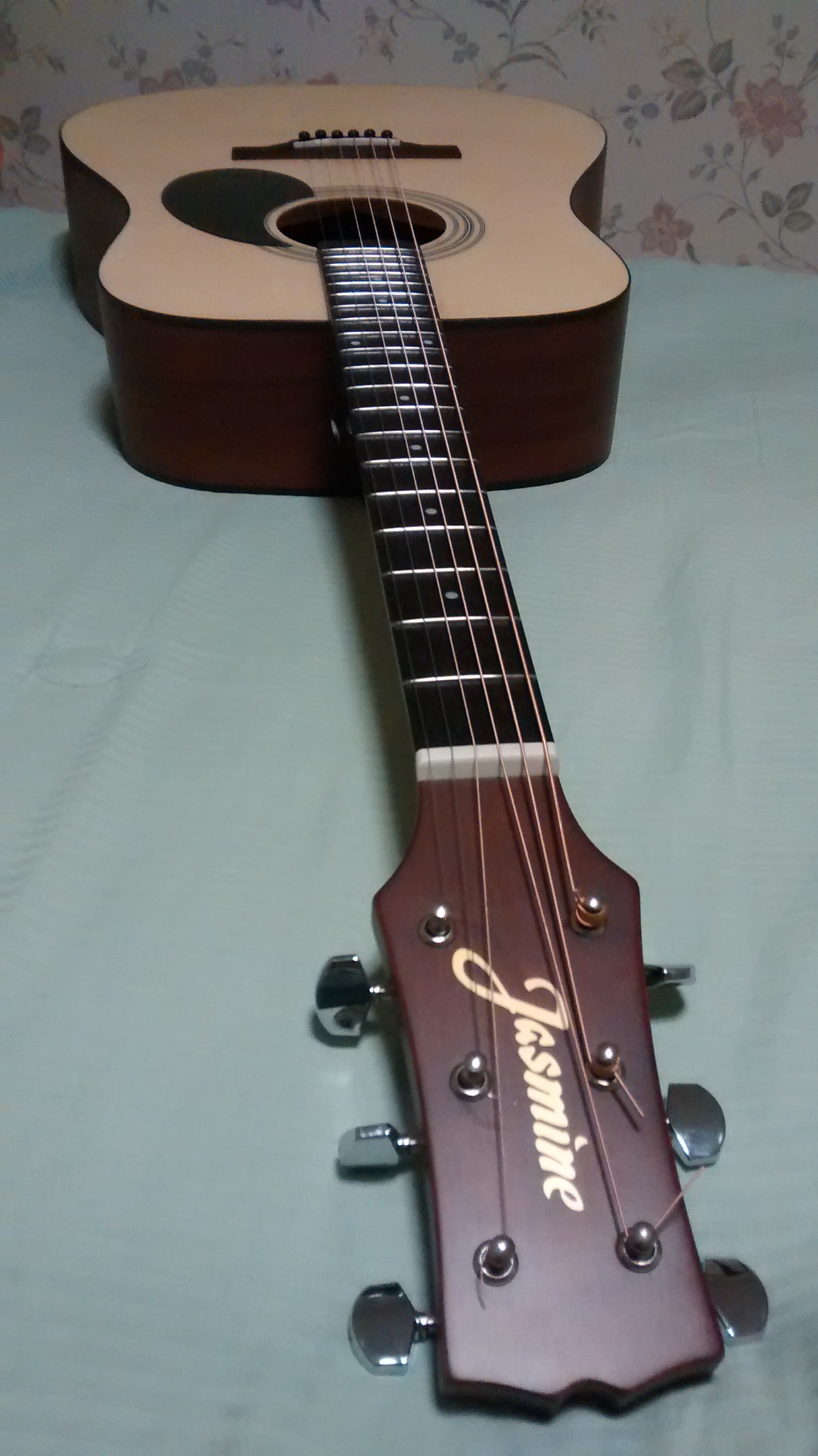 Jasmine S35 Dreadnought Acoustic Guitar Strings 6, Rosewood Fingerboard, Advanced X Bracing - Full-Size Guitar for Beginners & Others - Natural Finish, Right customer photo 1