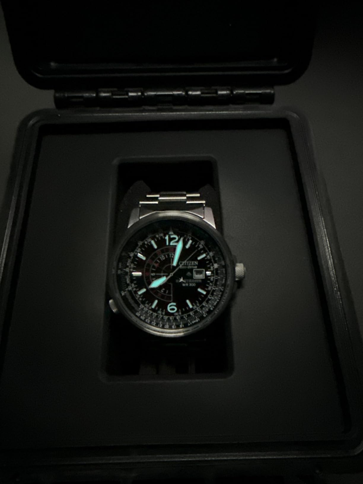 Men's Eco-Drive Promaster Nighthawk 42mm Stainless Steel BJ7000-52E customer photo 1