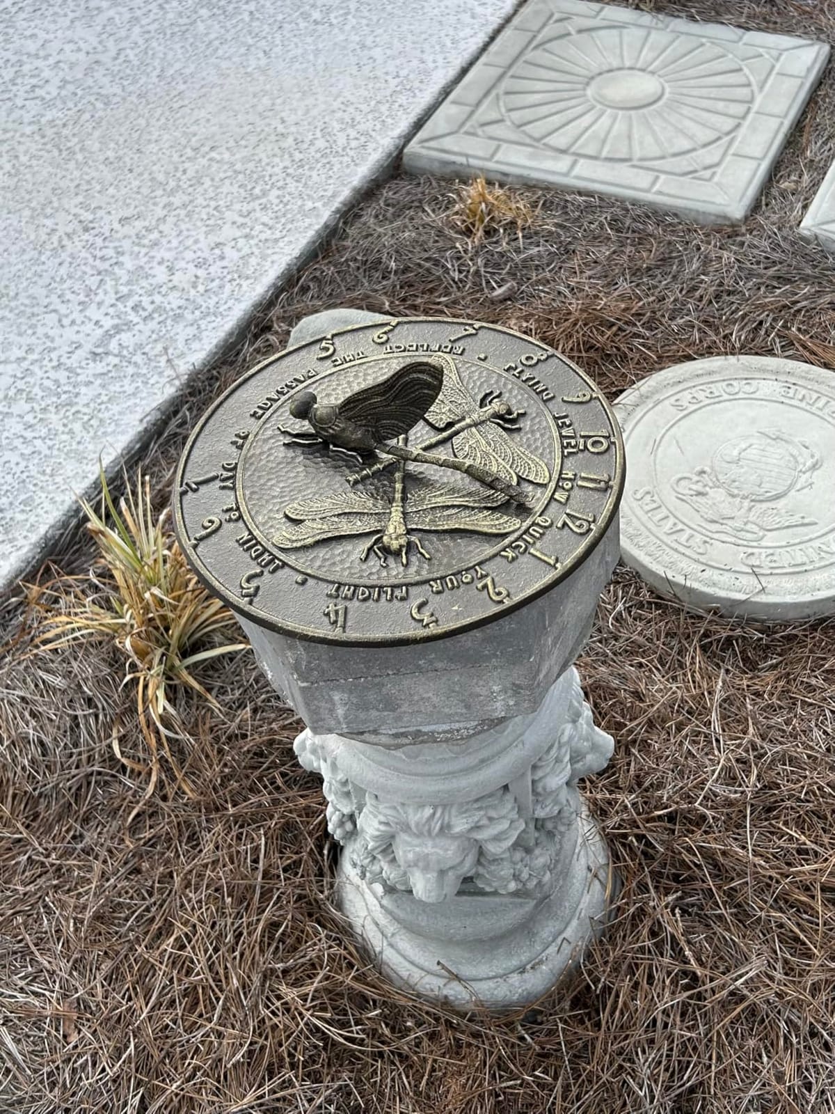 Whitehall Products Dragonfly Sundial, 12