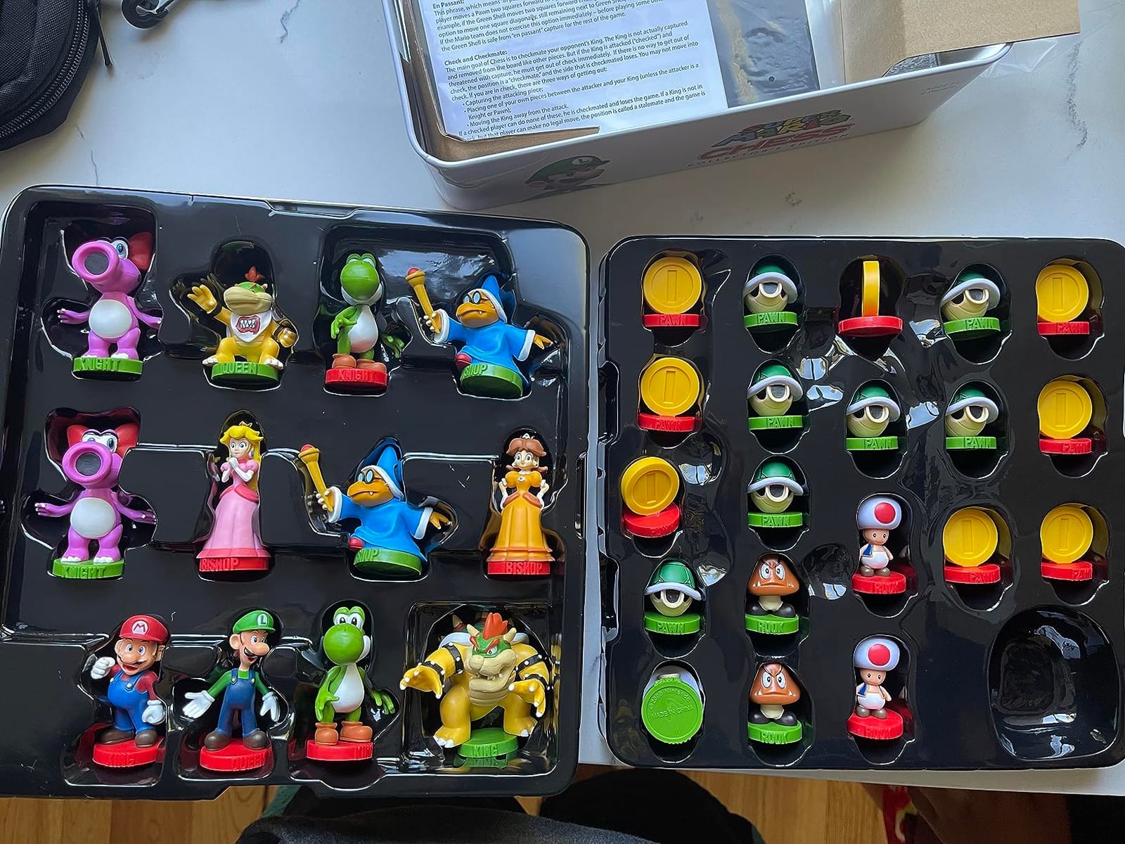 Super Mario Chess Set, 32 Custom Sculpt Game Pieces Including Iconic Characters: Mario, Luigi, Peach, Toad, Bowser, Super Mario Themed Chess Game customer photo 1