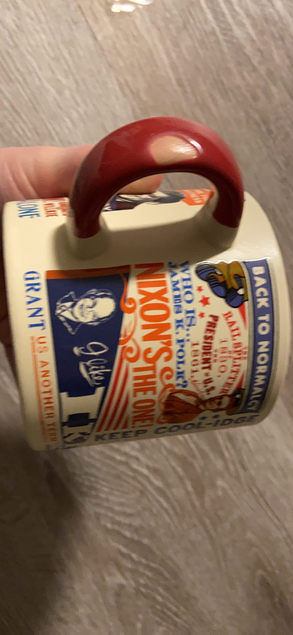 The Unemployed Philosophers Guild Presidential Slogan Coffee Mug - From