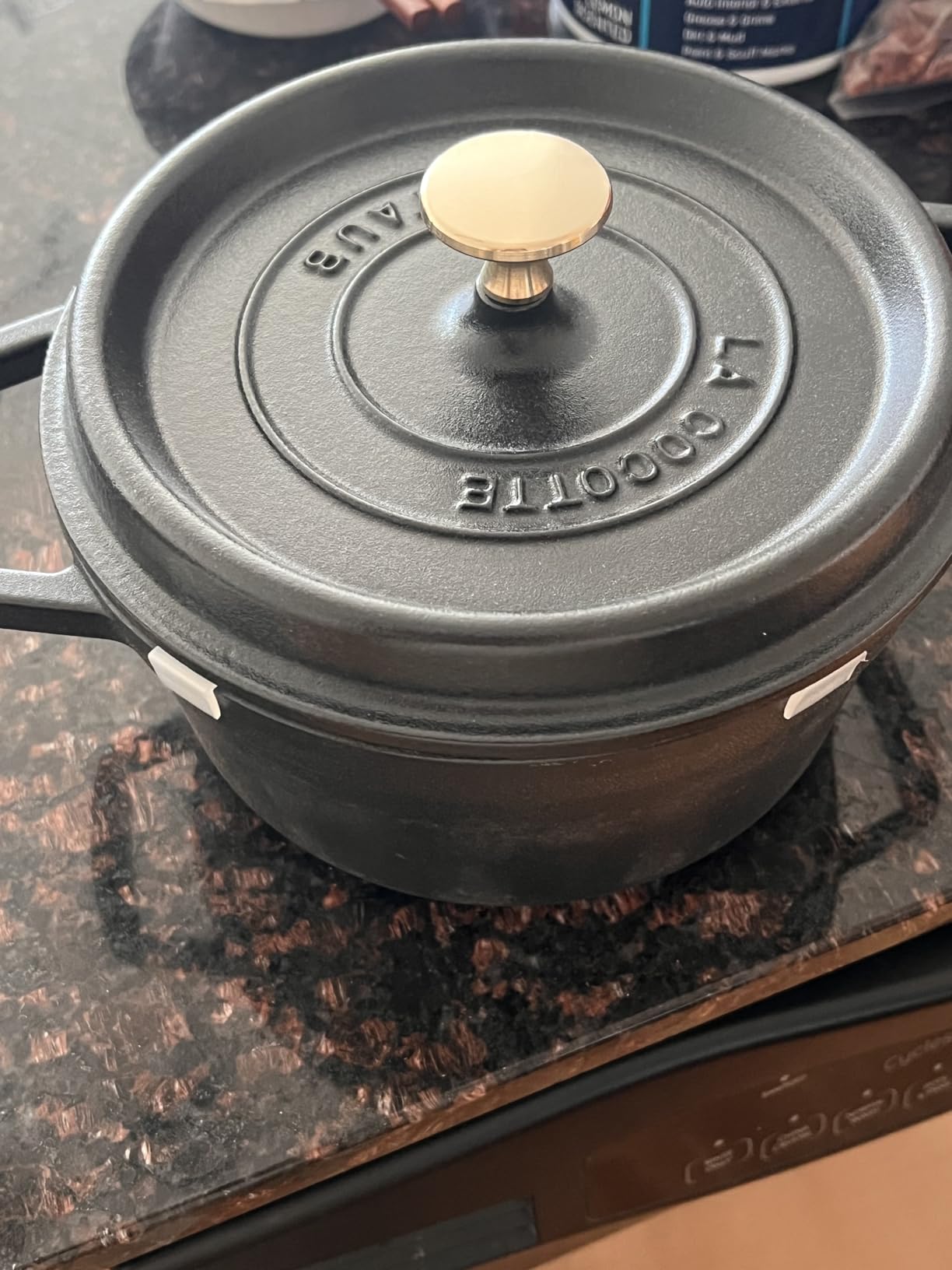 STAUB Cast Iron Round Cocotte, Dutch Oven, 7-quart, serves 7-8, Made in France, Cherry customer photo 1