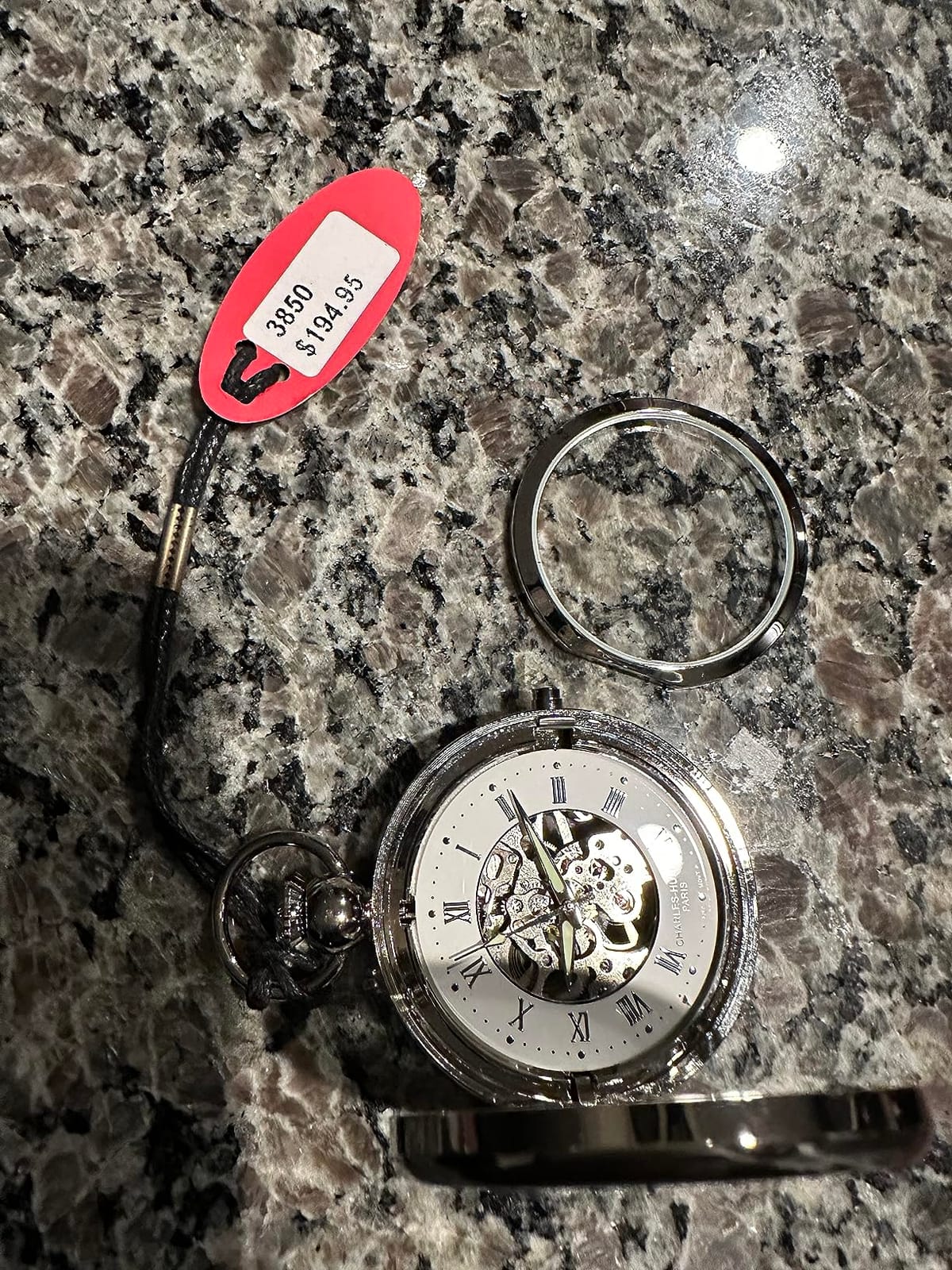 Charles Hubert 3850 Mechanical Picture Frame Pocket Watch customer photo 2