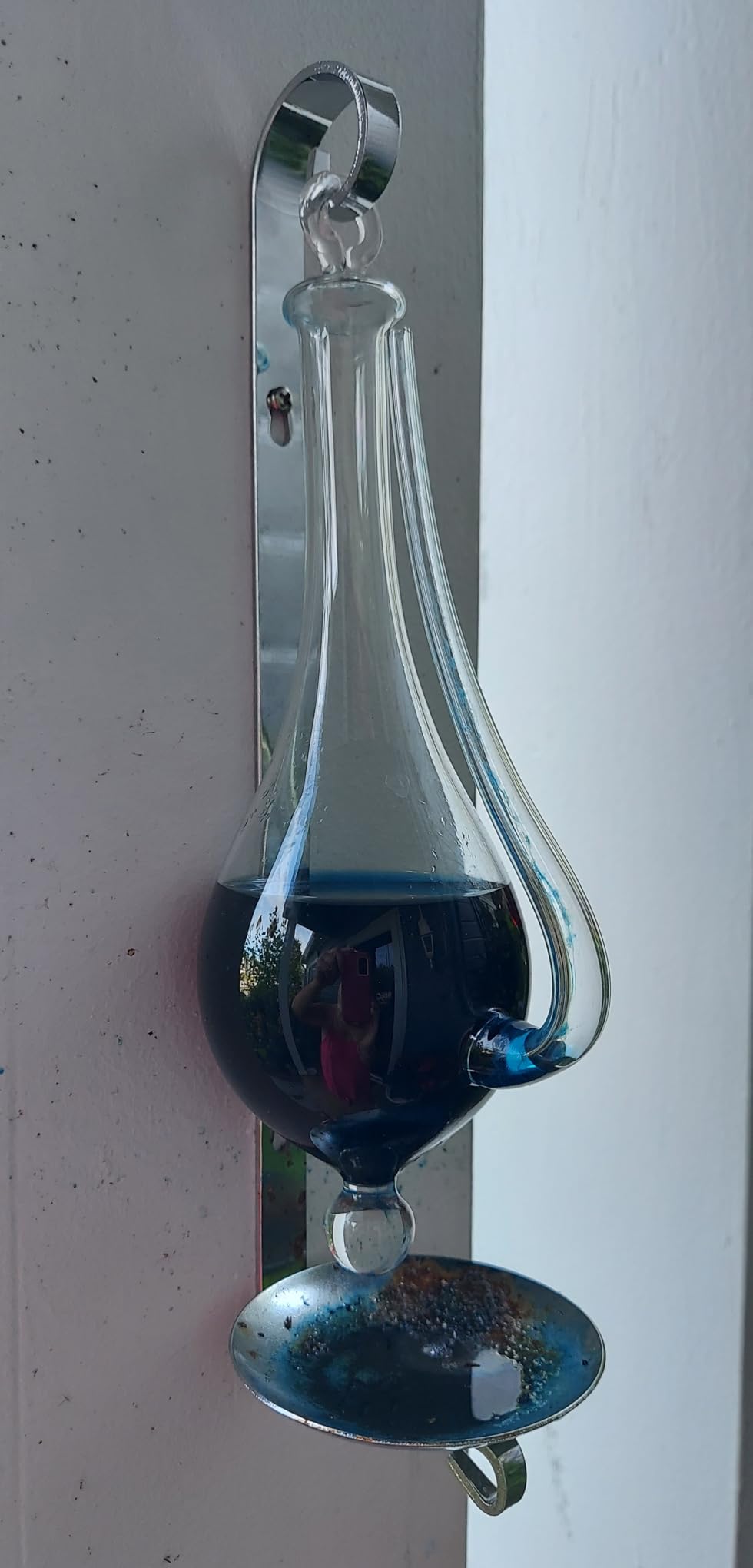 Ambient Weather B1025C Antique Storm Glass Wall Mount Liquid Barometer with Drip Cup customer photo 2