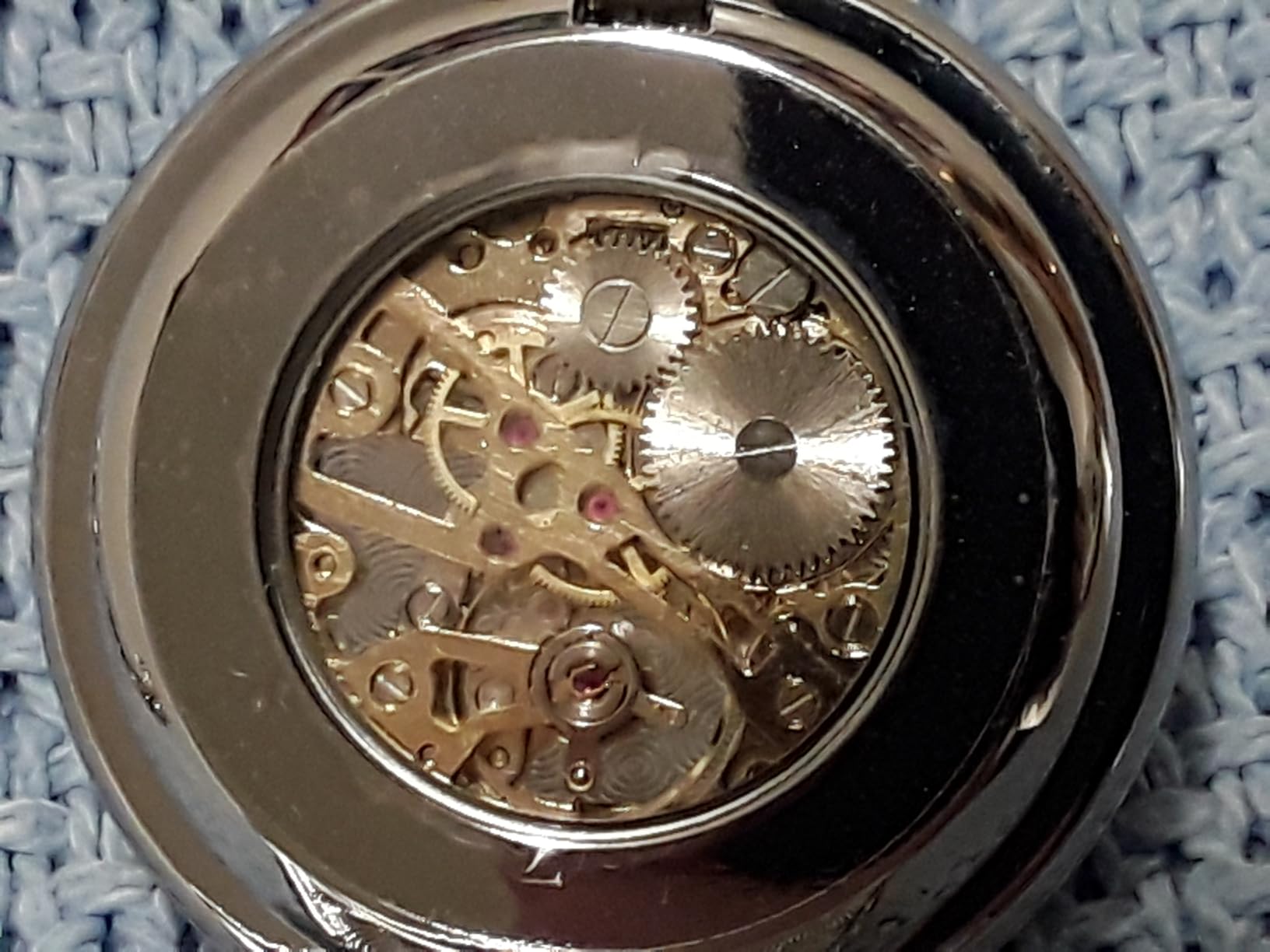 ShoppeeWatch Men's Pocket Watch with Chain | Hand Winding Vintage Pocket Watch | Classic Mechanical Movement Pocketwatch | 1920s Railroad Steampunk Costume Accessory customer photo 2
