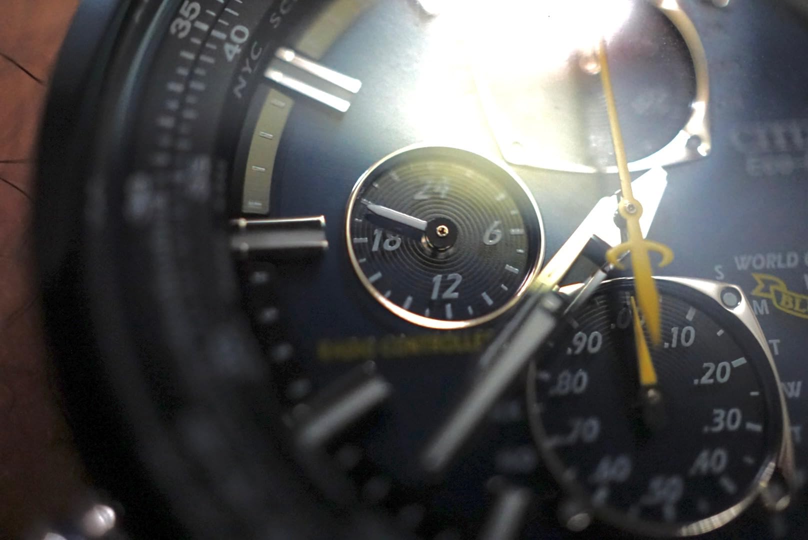 Men's Eco-Drive Sport Luxury World Chronograph Atomic Time Keeping Watch customer photo 1