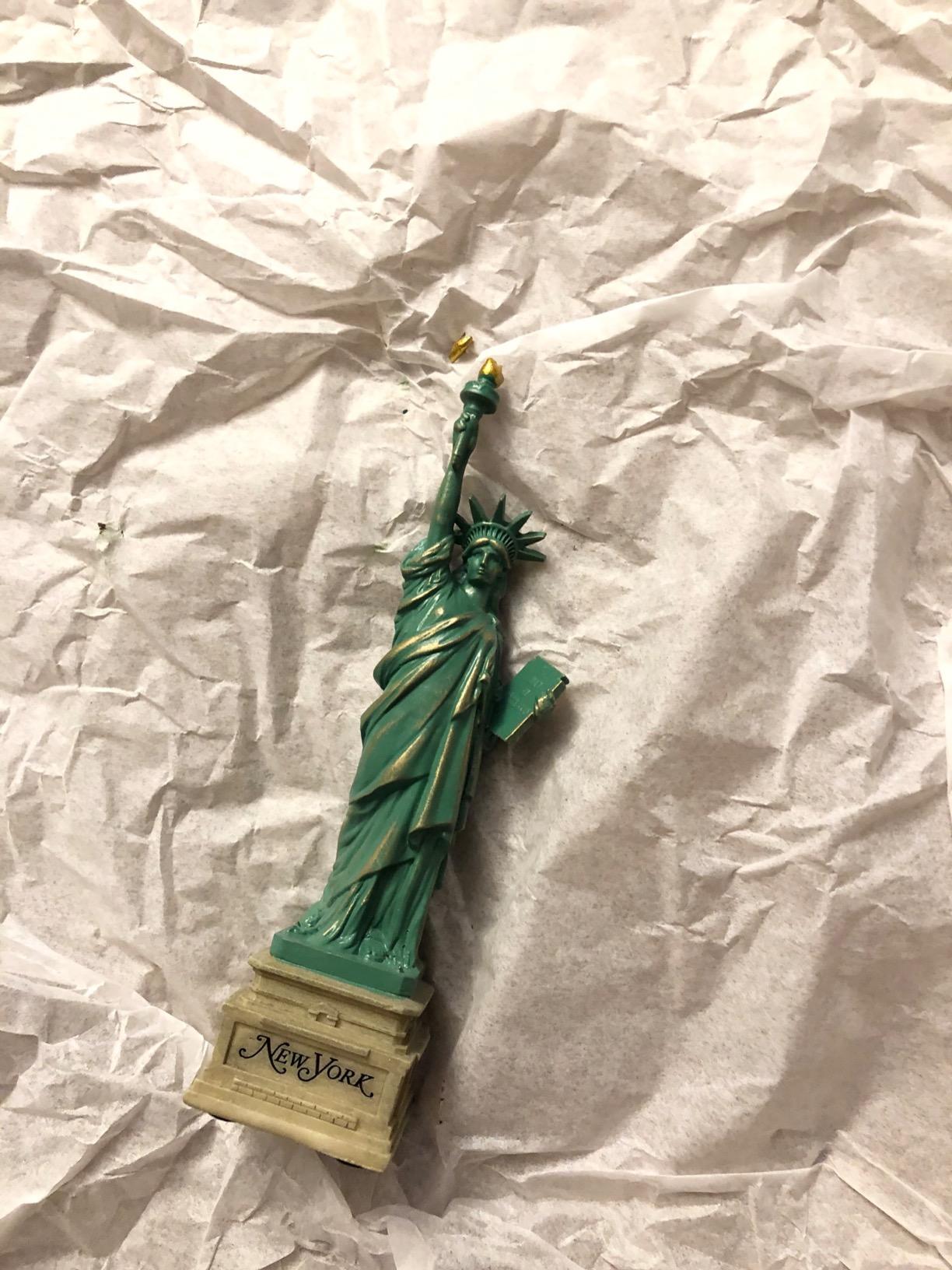 Statue of Liberty Replica 6 Inches Short Base & Copper Tint, Statue of Liberty Souvenirs, New York Souvenirs customer photo 2