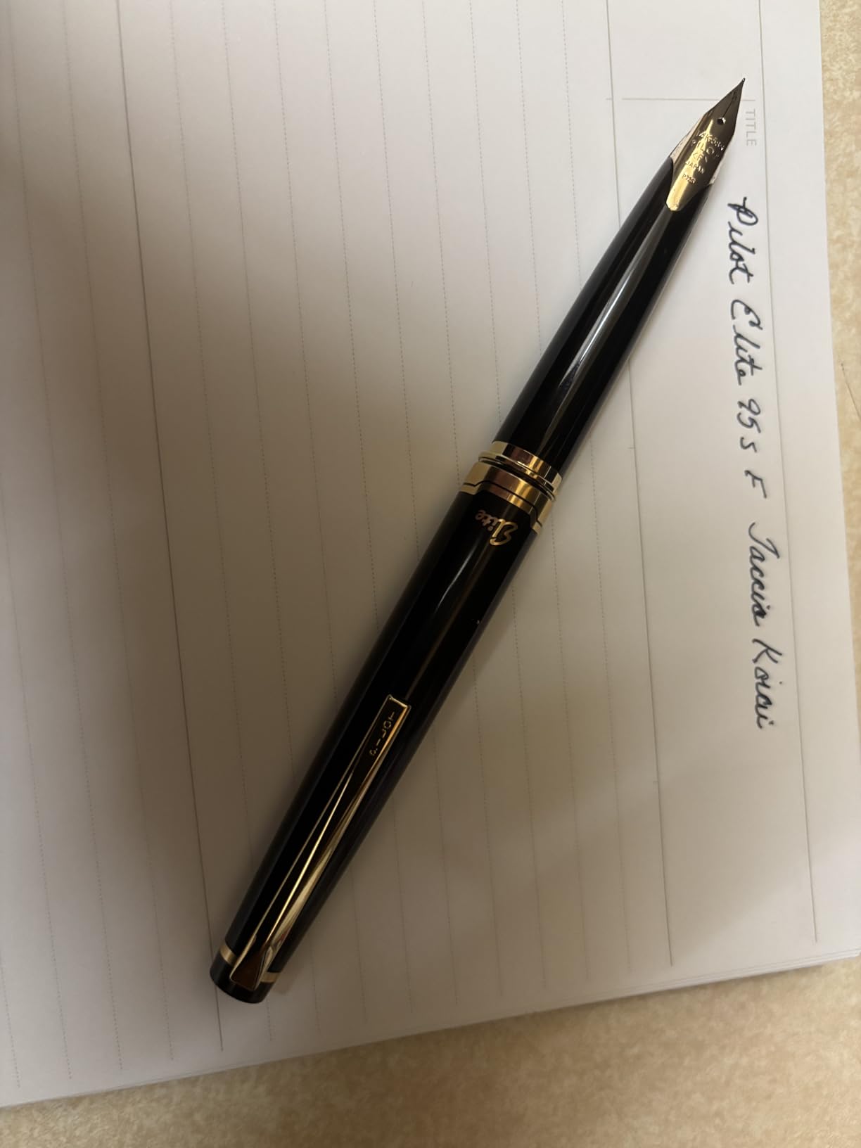 PILOT Elite 95s Fountain Pen, Black, Fine Nib customer photo 1