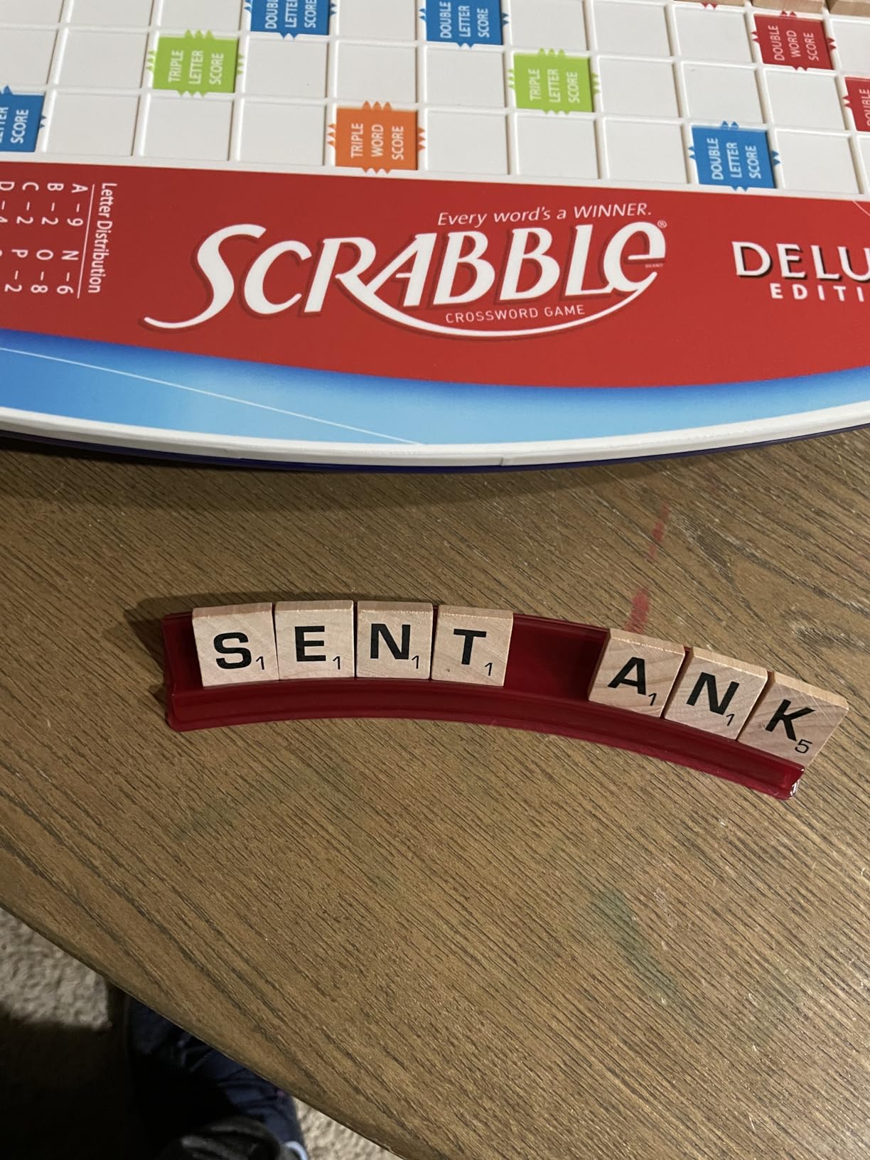 Hasbro Gaming Scrabble Deluxe Edition Board Game customer photo 1