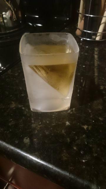 Corkcicle Whiskey Wedge 9 oz Glass with Silicone Ice Mold | Angled Ice Wedge, Slow-Melting Ice, Reduces Dilution, Reusable Ice Mold, Dishwasher Safe, Premium Glass customer photo 1