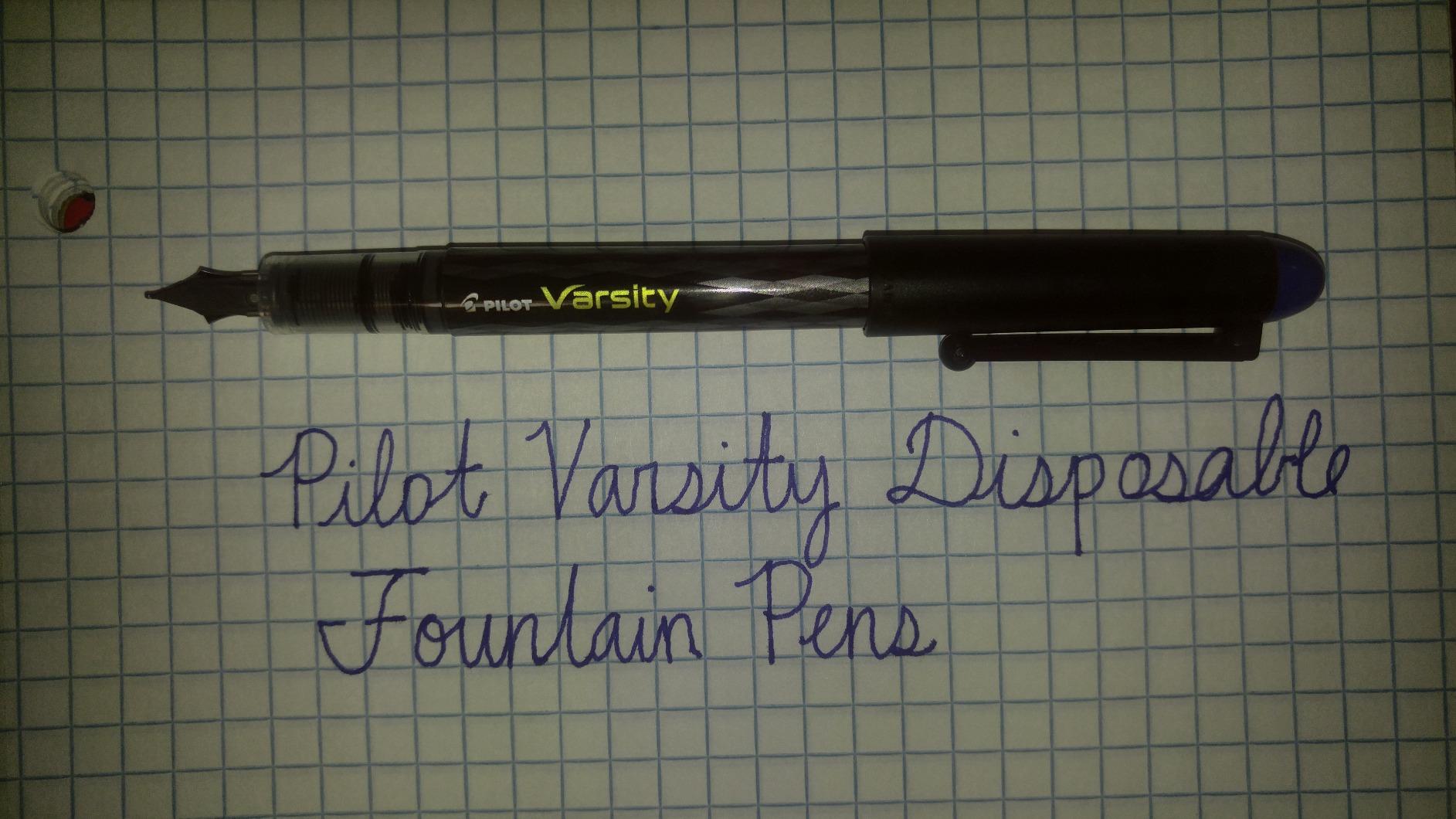 Pilot Varsity Disposable Fountain Pens, Blue Ink, Medium Point, Pack of 6 customer photo 1