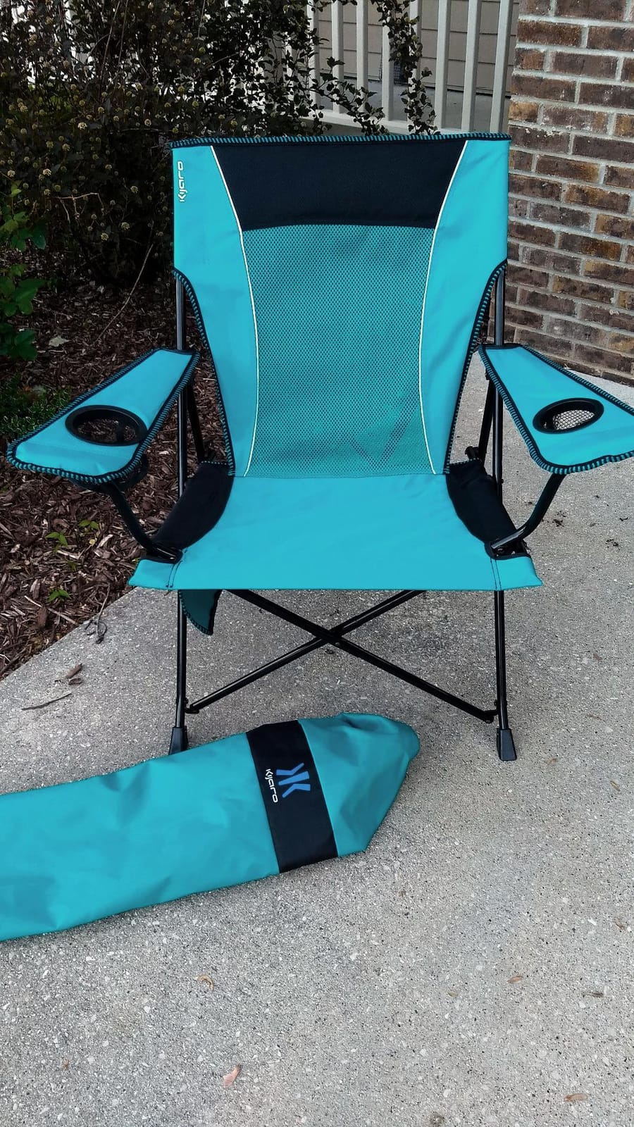 Kijaro Portable Camping Chairs - Enjoy the Outdoors with a Versatile Folding Sports Chair for Outdoor & Lawn - Dual Lock Feature Locks Position - Hallet Peak Gray customer photo 1