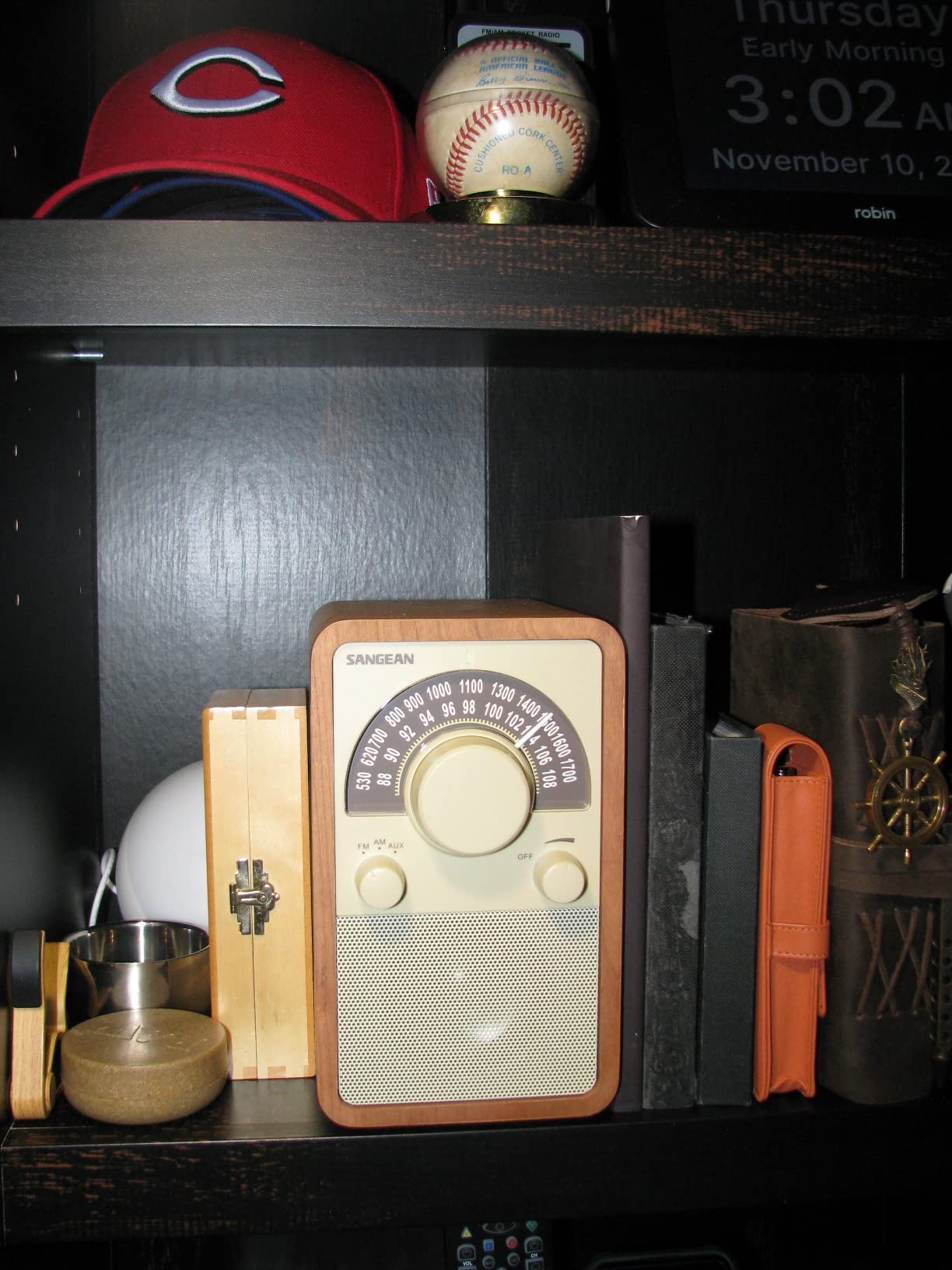 Sangean WR-15WL AM/FM Table Top Wooden Radio, Walnut customer photo 1
