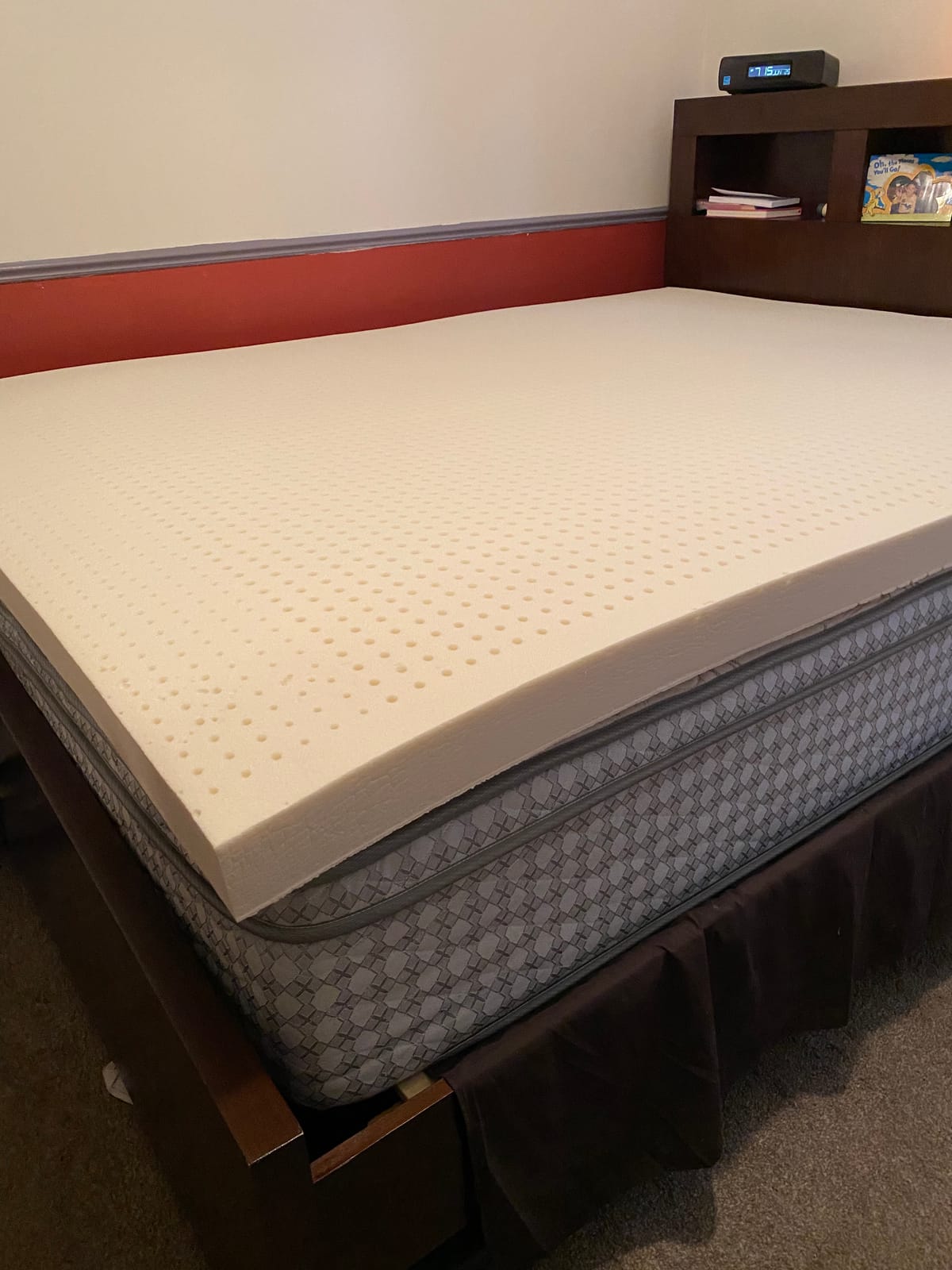 Pure Green Natural Latex Mattress Topper - Medium Firmness - 3 Inch - Queen Size (GOLS Certified Organic) customer photo 1