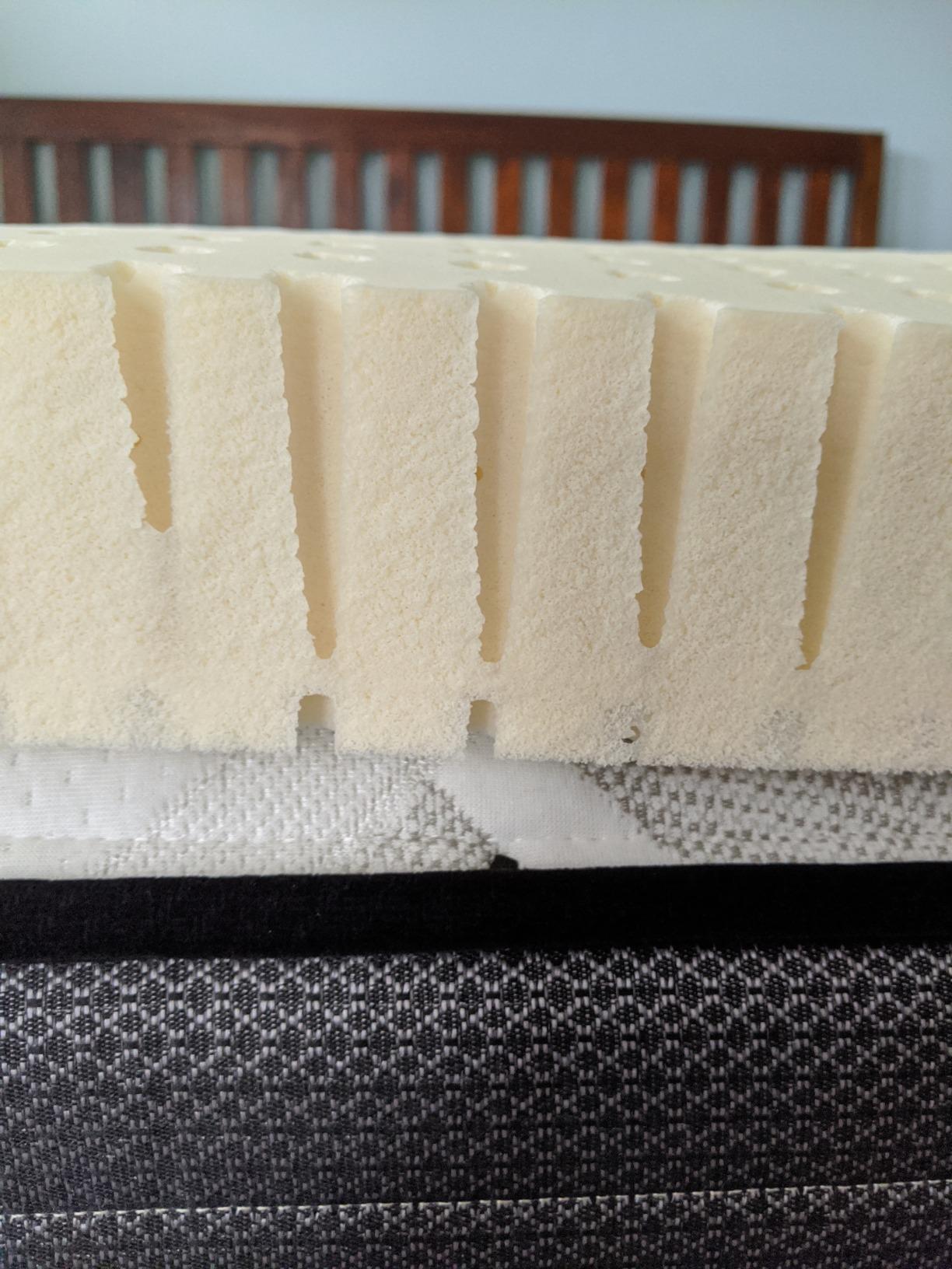 Pure Green Natural Latex Mattress Topper - Medium Firmness - 3 Inch - Queen Size (GOLS Certified Organic) customer photo 2