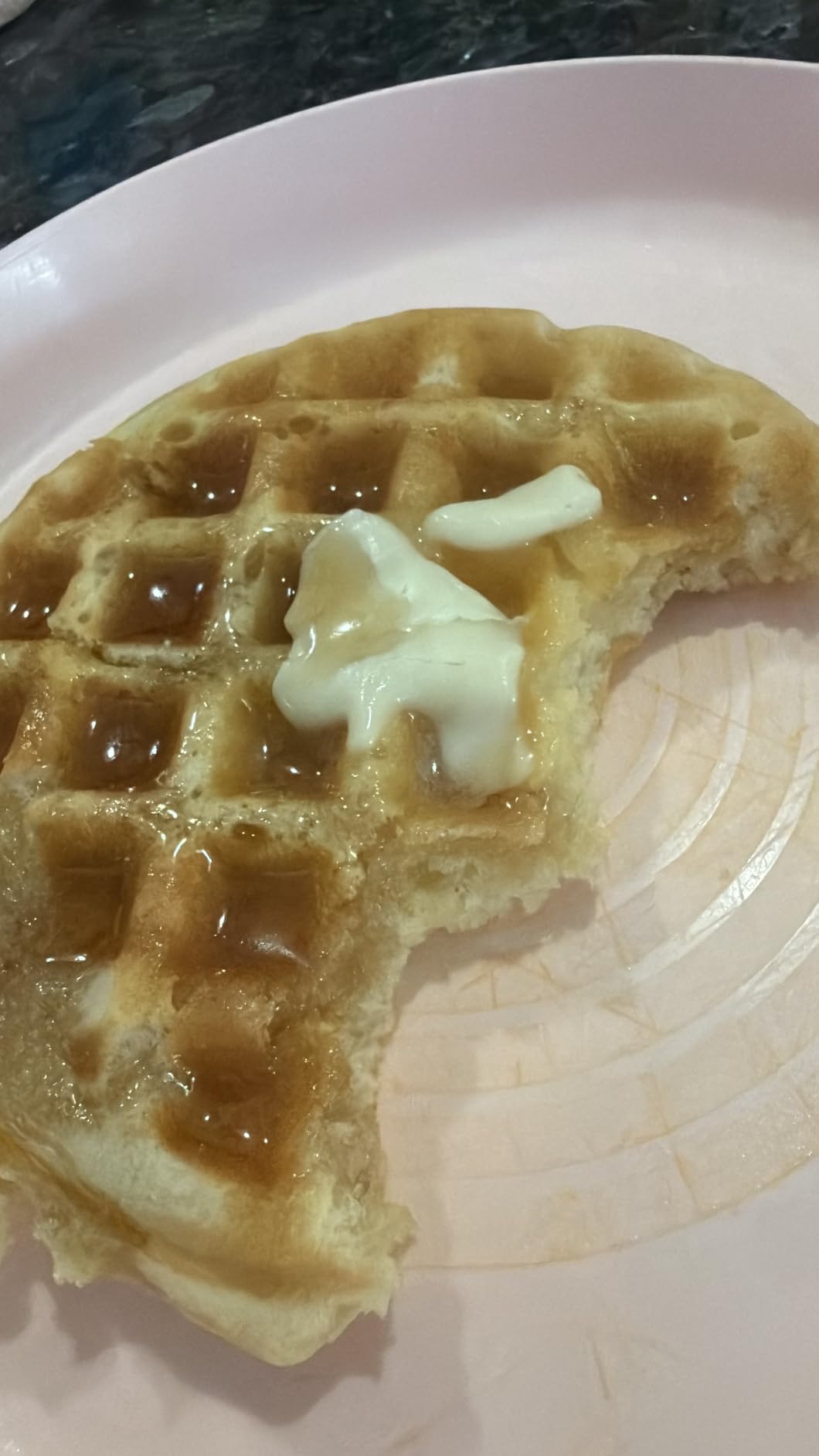 Dash Mini Waffle Maker- Compact Electric Iron for Creative Homemade Treats - Nonstick Surface - Easy-to-Clean - Perfect for Kids & Families - Red customer photo 2