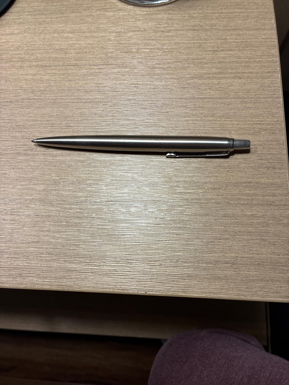 Parker Jotter Ballpoint Pen, Stainless Steel with Chrome Trim, Medium Point, Blue Ink - Smooth Writing, Polished, Professional, Sleek Design customer photo 2