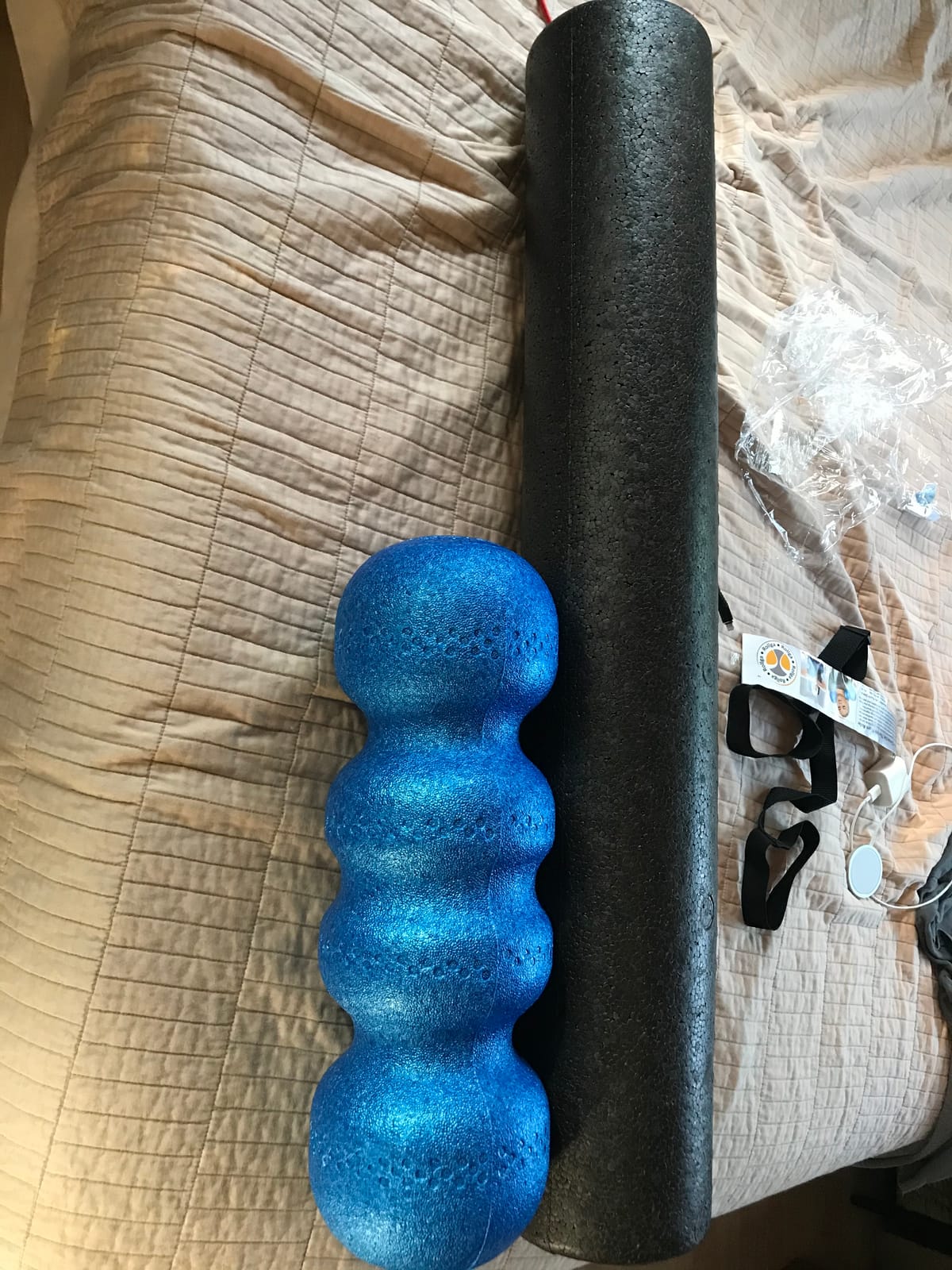 Rollga - High Density Foam Roller for Exercise & Back Pain, 18 inches | Patented Grooves Protect Spine & Bone, Bumps Reach Deeper, Design Mimics Hands-On Massage, Increase Flexibility 22% customer photo 1