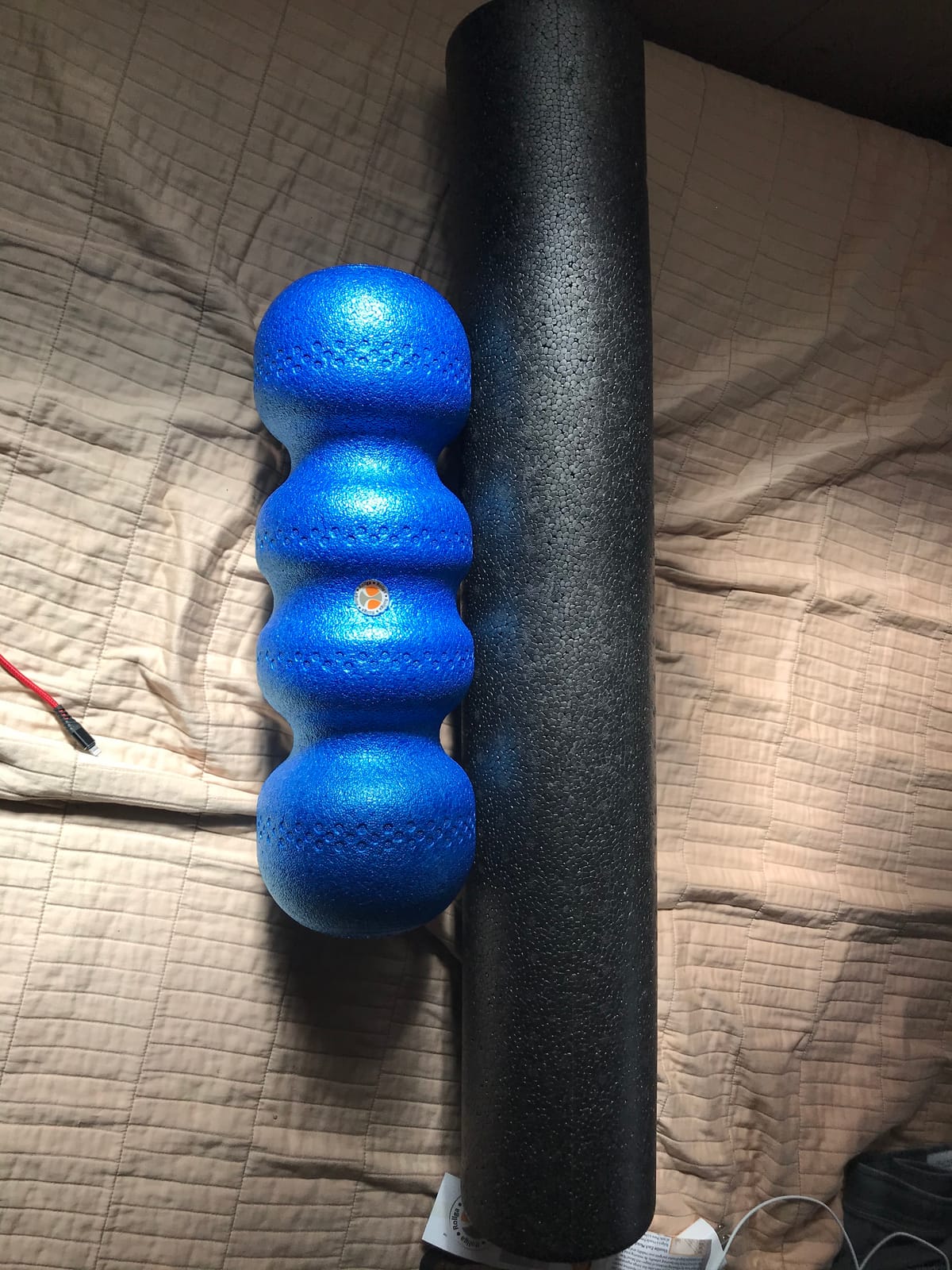 Rollga - High Density Foam Roller for Exercise & Back Pain, 18 inches | Patented Grooves Protect Spine & Bone, Bumps Reach Deeper, Design Mimics Hands-On Massage, Increase Flexibility 22% customer photo 2