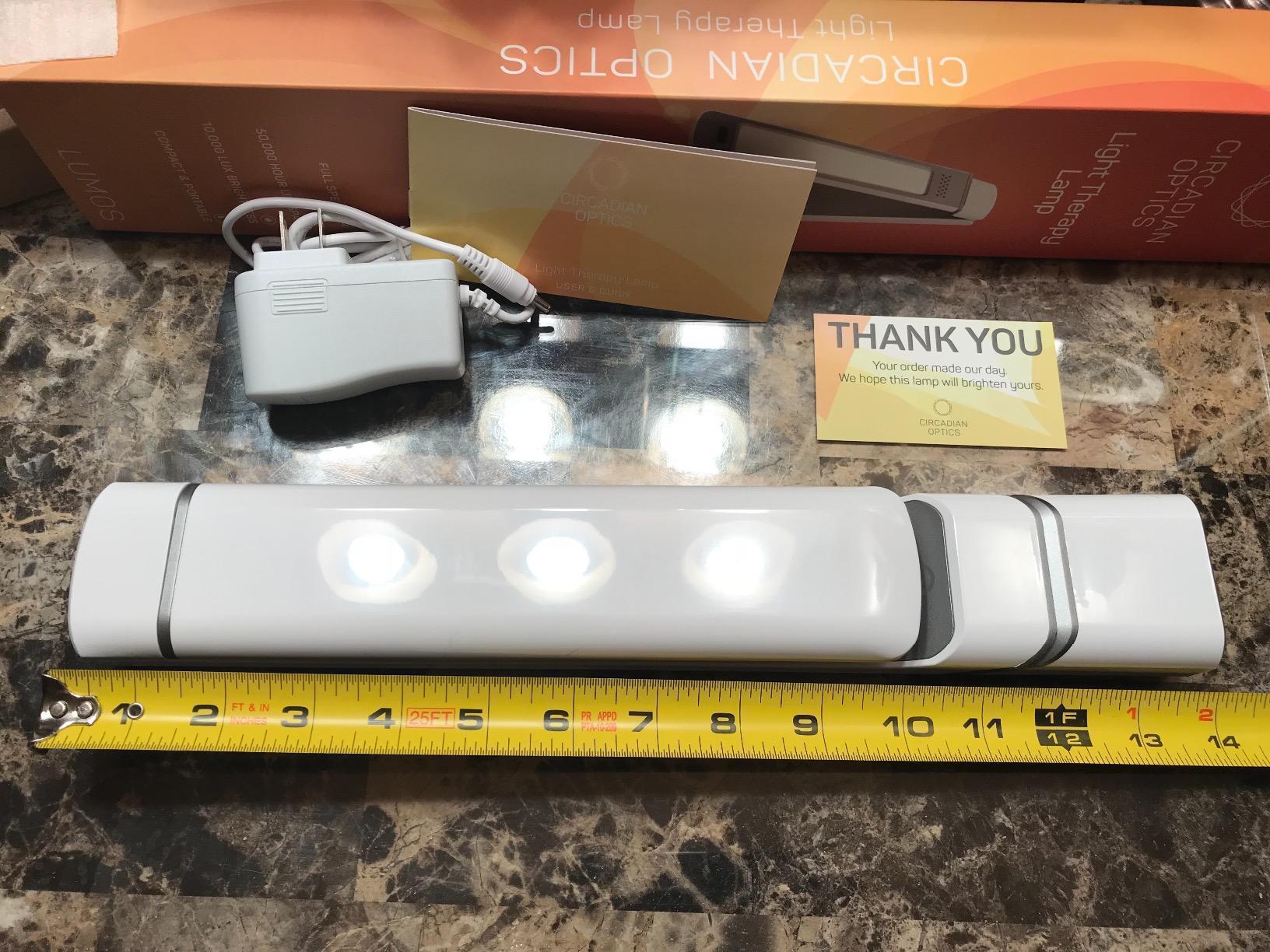 Circadian Optics Lumos 10,000 Lux Light Therapy Lamp | Seen On Shark Tank customer photo 2