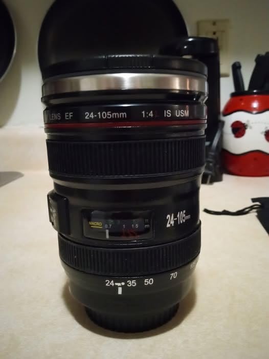 STRATA CUPS Camera Lens Coffee Mug -13.5oz | (2 LIDS + SPOON + BAG) Gift for Him, Dad Gifts, Photography, Camera accessories, Novelty Gifts customer photo 2