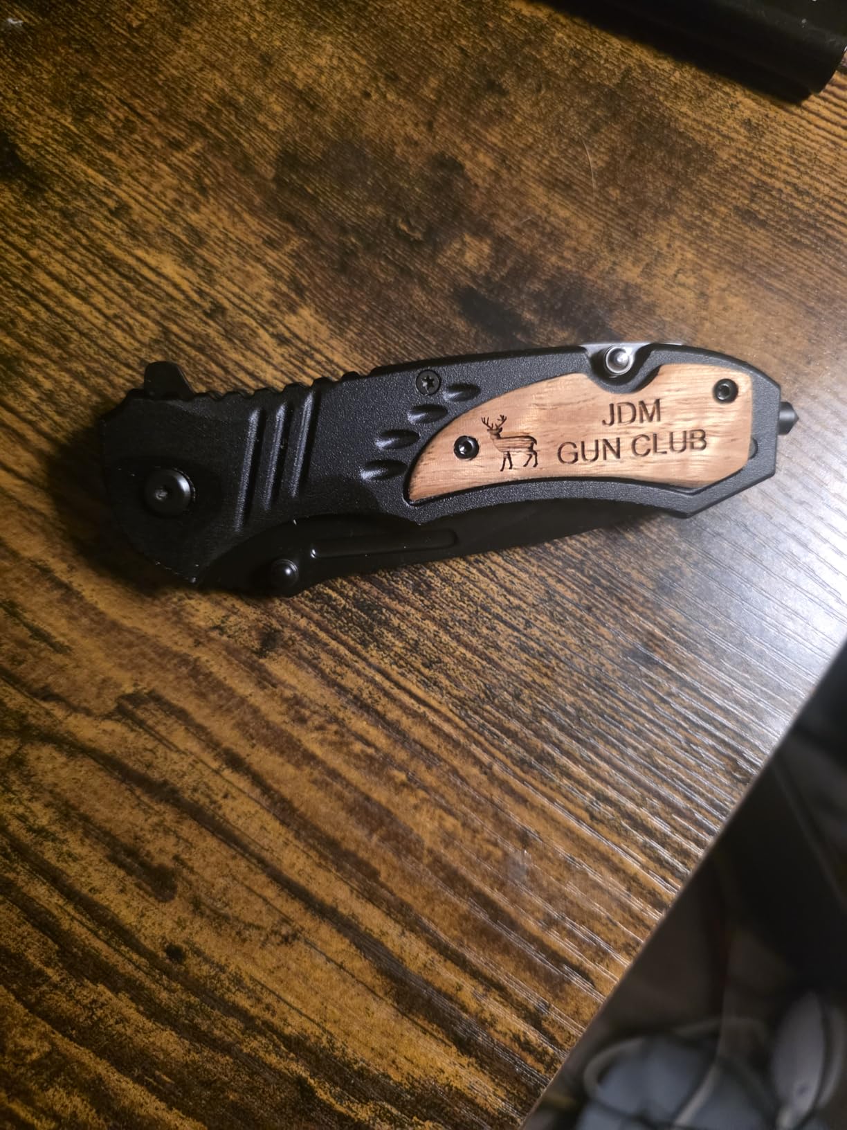 Palmetto Wood Shop Custom Engraved Pocket Knife for Men, Camping & Hunting | 3.25