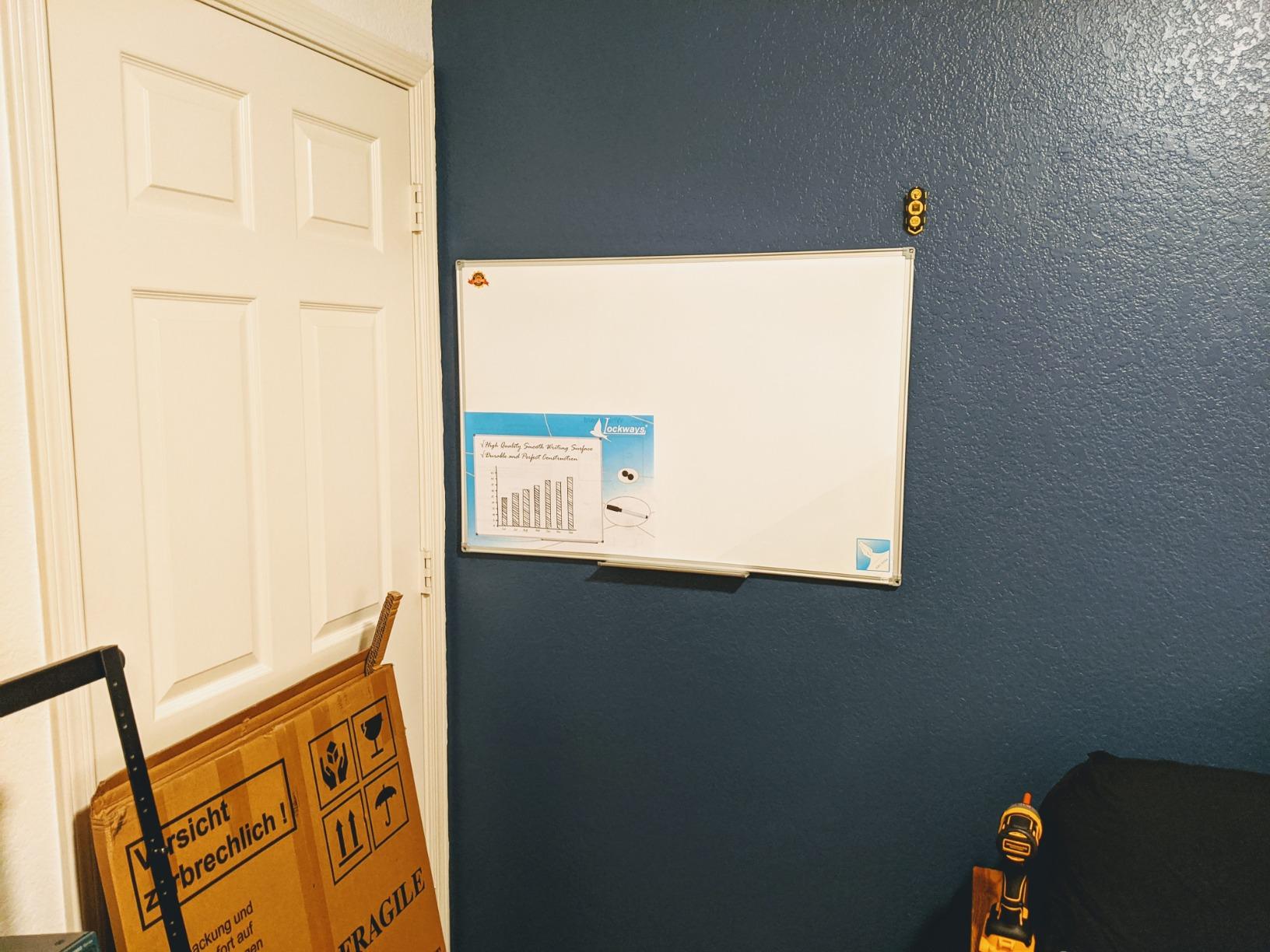 Lockways Magnetic Dry Erase Board, 36 x 24 Inch Magnetic Whiteboard | White Board with1 Dry Erase Markers, 2 Magnets for School, Home, Office customer photo 2