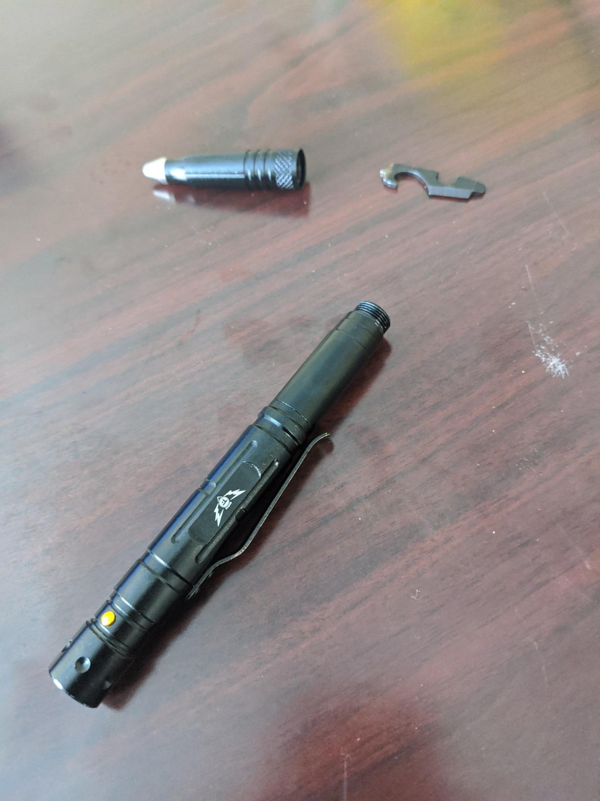 Tactical Pen - Self Defense Survival EDC Pen with LED Flashlight, Glass Breaker & Bottle Opener customer photo 2