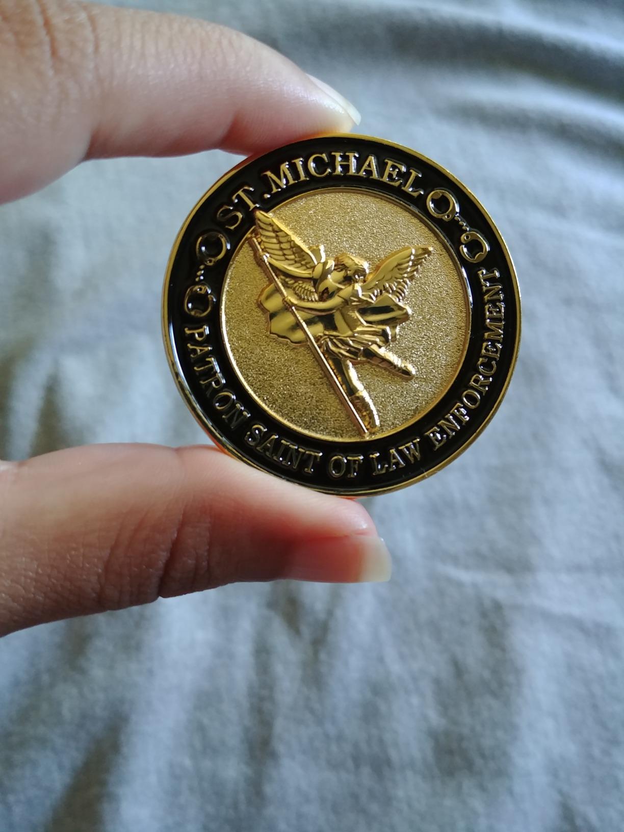 Hero's Valor St. Florian Patron Saint of Firefighters Challenge Coin Prayer 1-Pack (Single Coin) customer photo 2