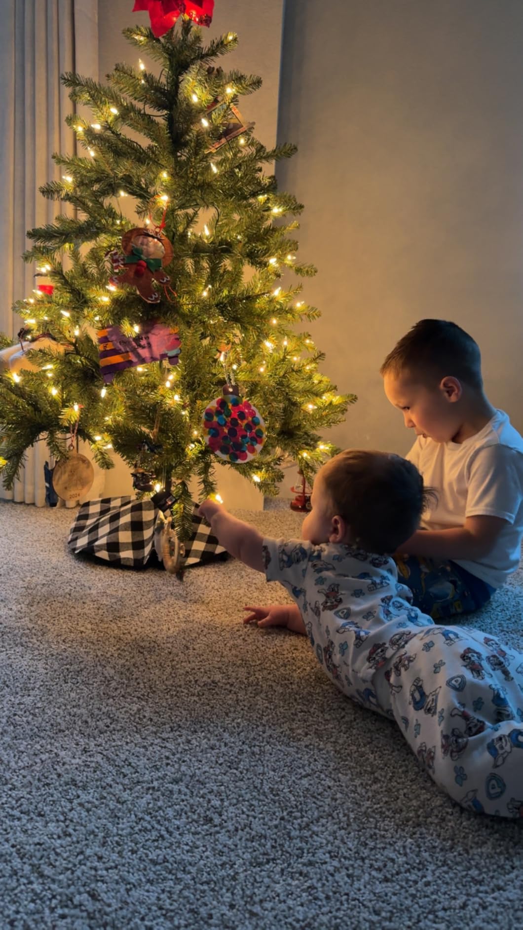 National Tree Company 6ft Pre-Lit Dunhill Fir Artificial Christmas Tree | 600 Clear Lights, 1,430 Tips, Includes Stand, Green customer photo 1