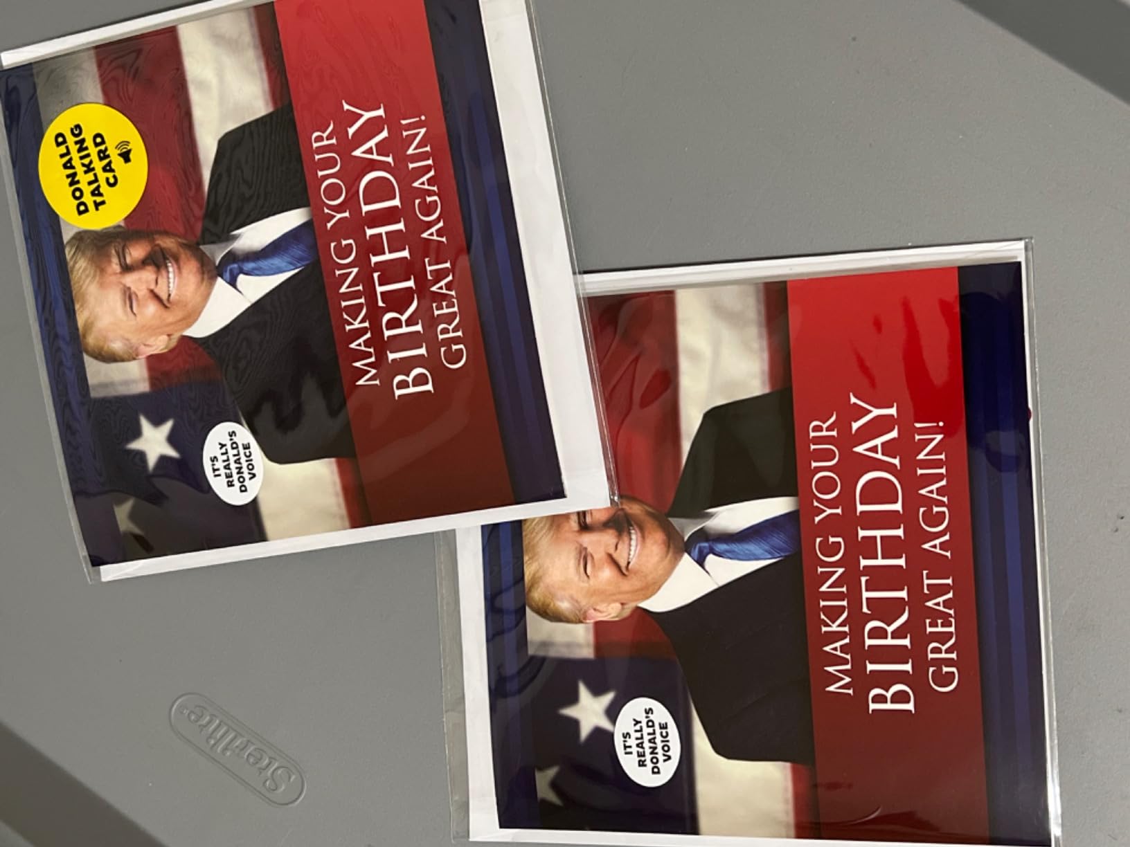 Donald Trump Talking Birthday Card with Real Voice - Novelty Gift customer photo 2
