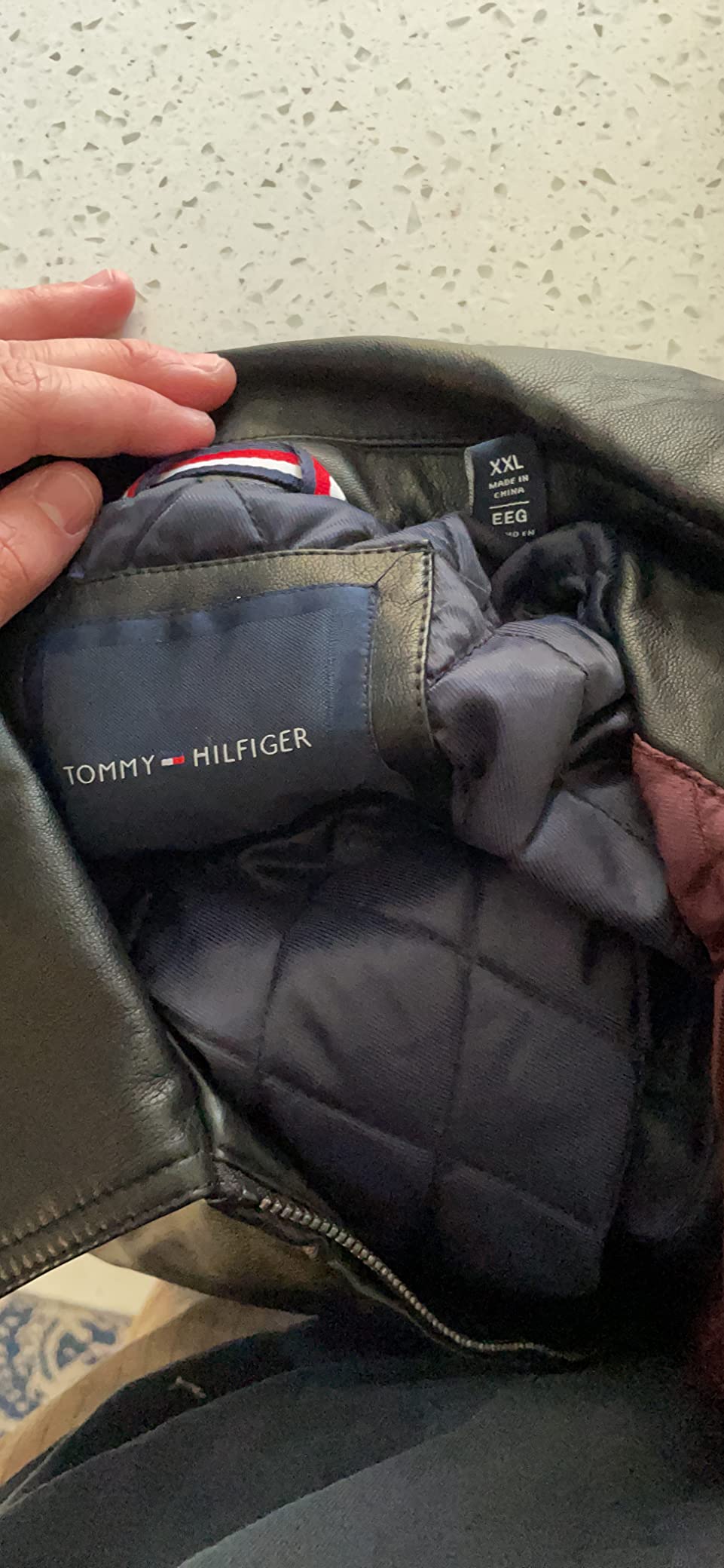 Tommy Hilfiger Men's Classic Faux Leather Jacket customer photo 1