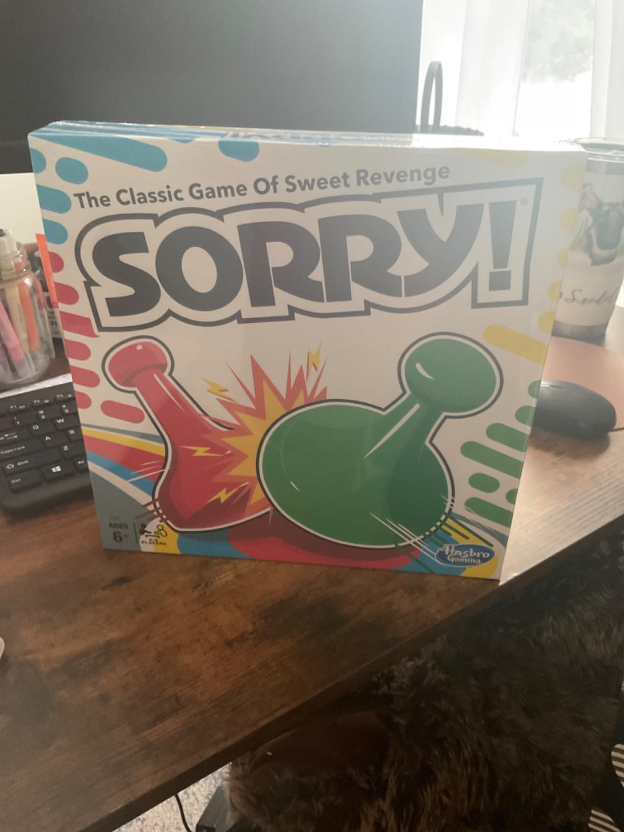 Sorry! Board Game for Kids Ages 6 and Up; Classic Hasbro Board Game; Each Player Gets 4 Pawns; Family Game customer photo 1